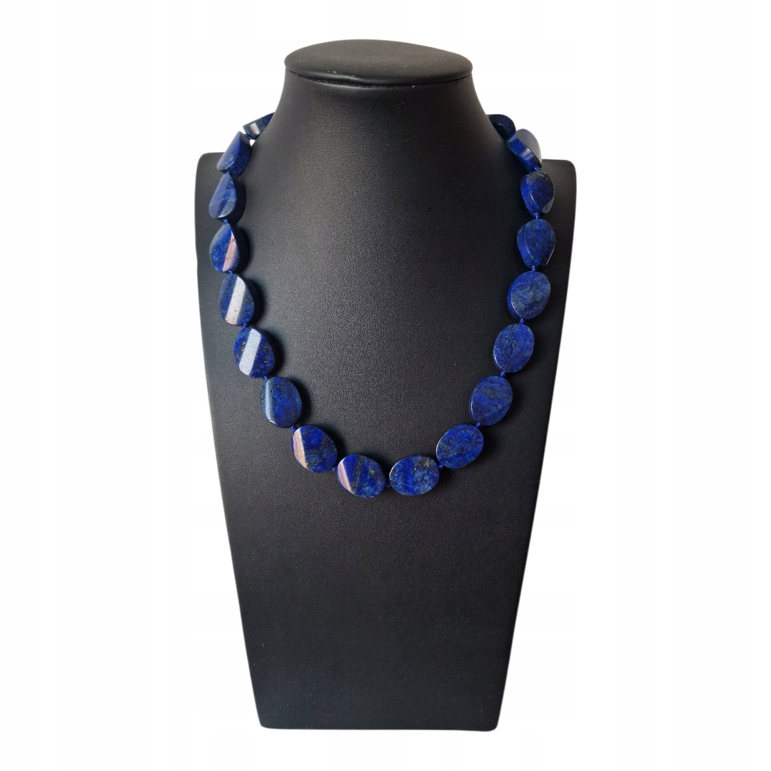 Vintage Lapis Lazuli Přírodní Lazuritový Náhrdelník Ochrana Dobrá Aura