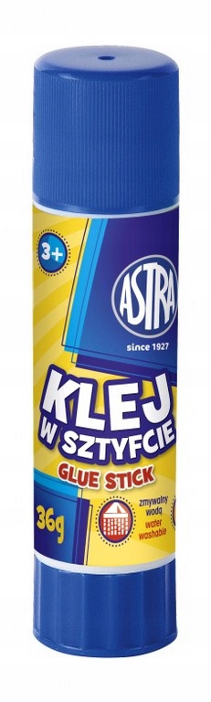 Klej w sztyfcie szkolny Astra 21 g do papieru dla dzieci szybkoschnący