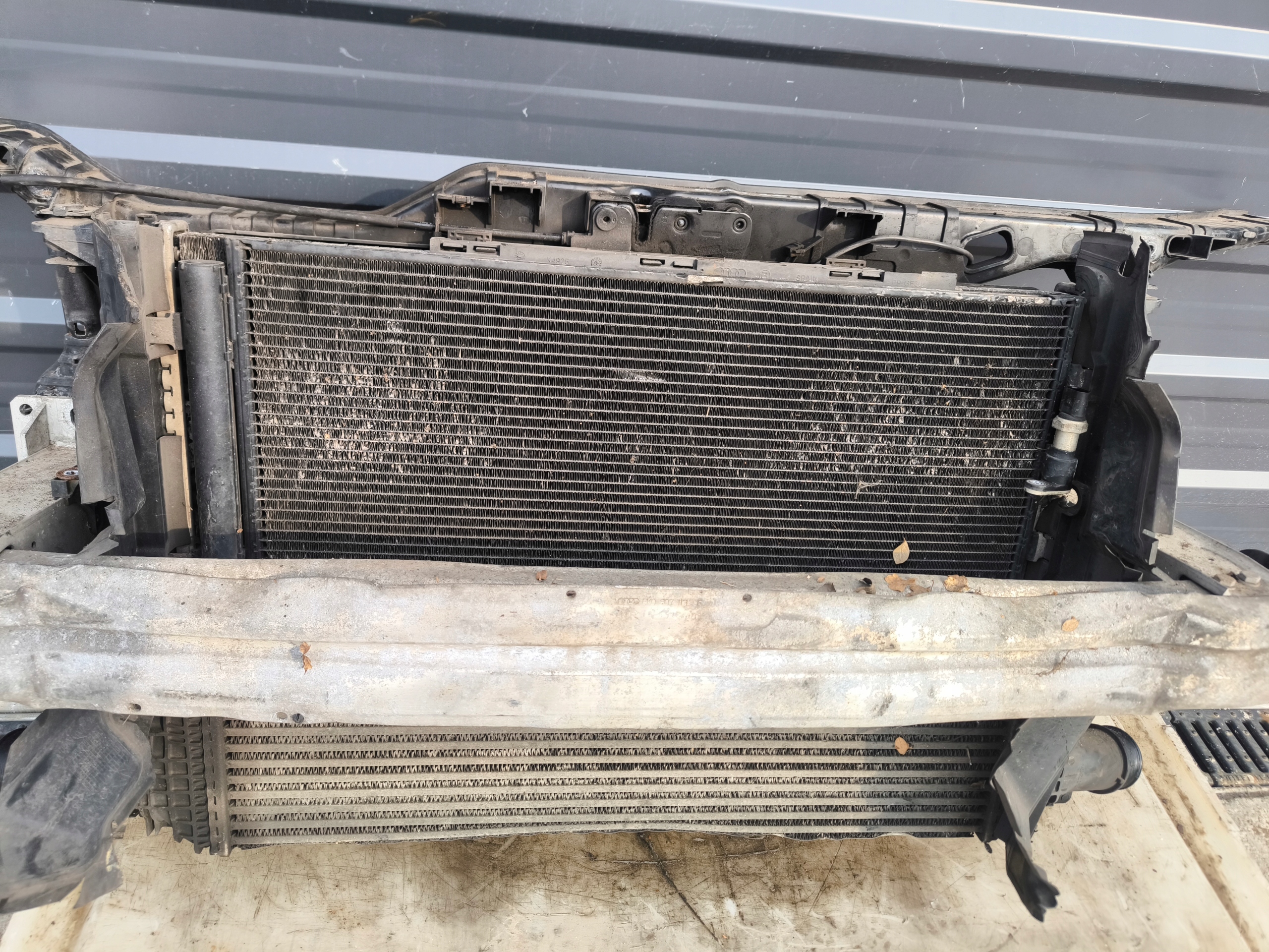 support panel for radiators complete AUDI A4 B8 LIFT 1.8 2.0 TDI TFSI 2 fans MANUAL