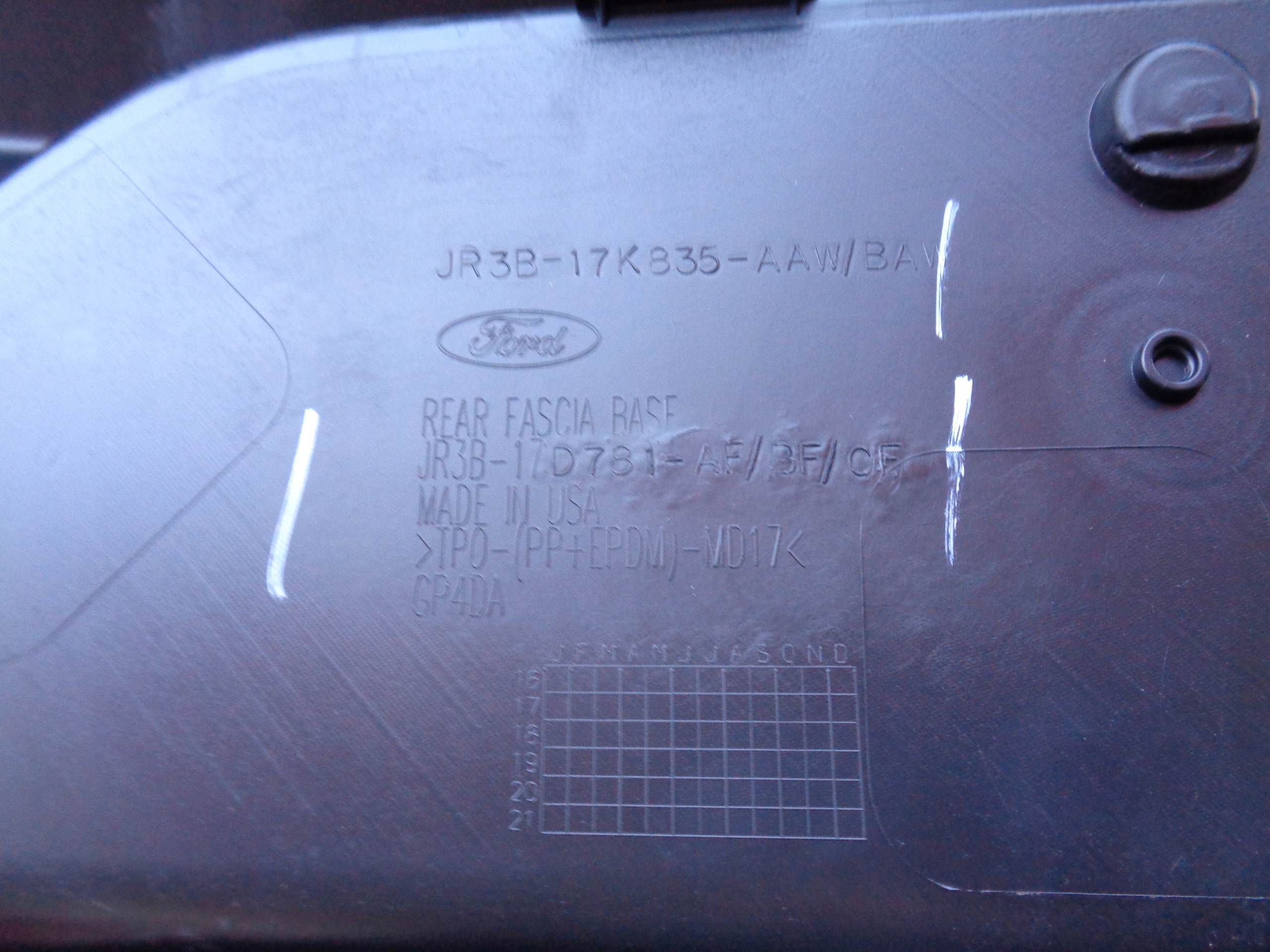 new bumper rear FORD MUSTANG 15- NR 44387
