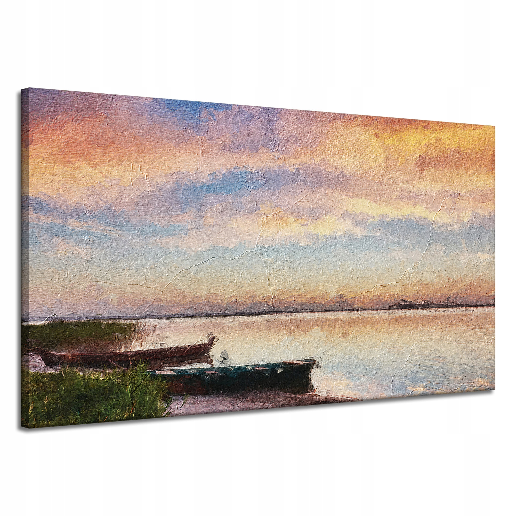 Obraz na plátně Olejomalba Malířství na břehu 120 x 70 cm