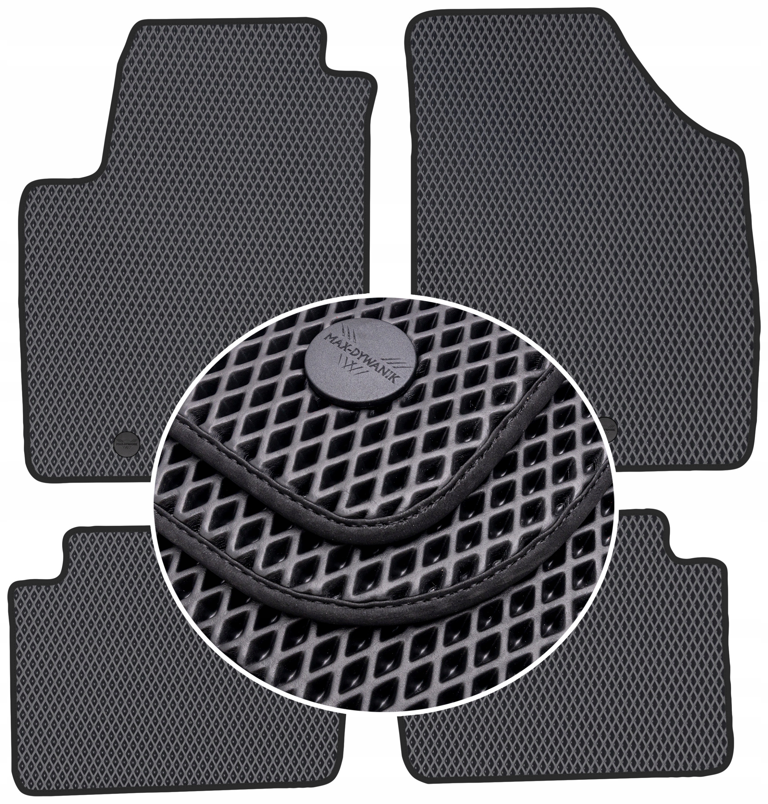 Hyundai i10 I 2008-2013 Koberce Eternity Čierne
