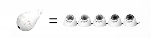 Kamera IP WiFi 360 monitoring w LED audio EAN (GTIN) 5907377215455