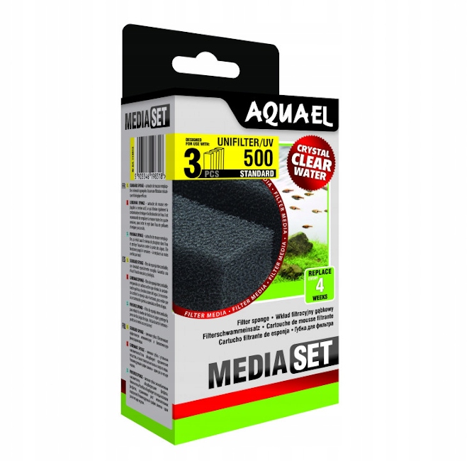 

Aquael Gąbka Do Filtra Unifilter/uv 500 Kpl 3szt