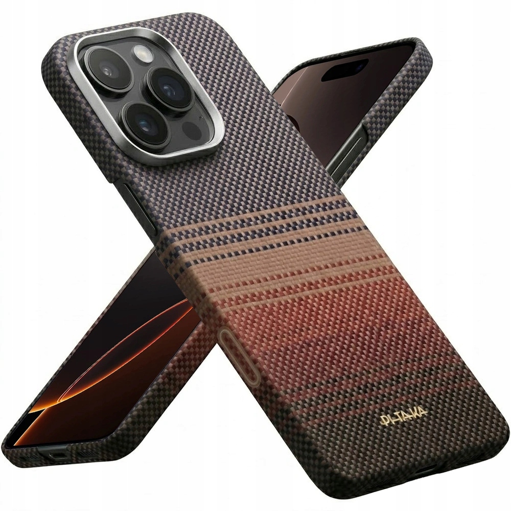 Pouzdro pro iPhone 16 Pro Max Pitaka Aramid Ultra Slim s MagSafe, Zadní Kryt, pevné