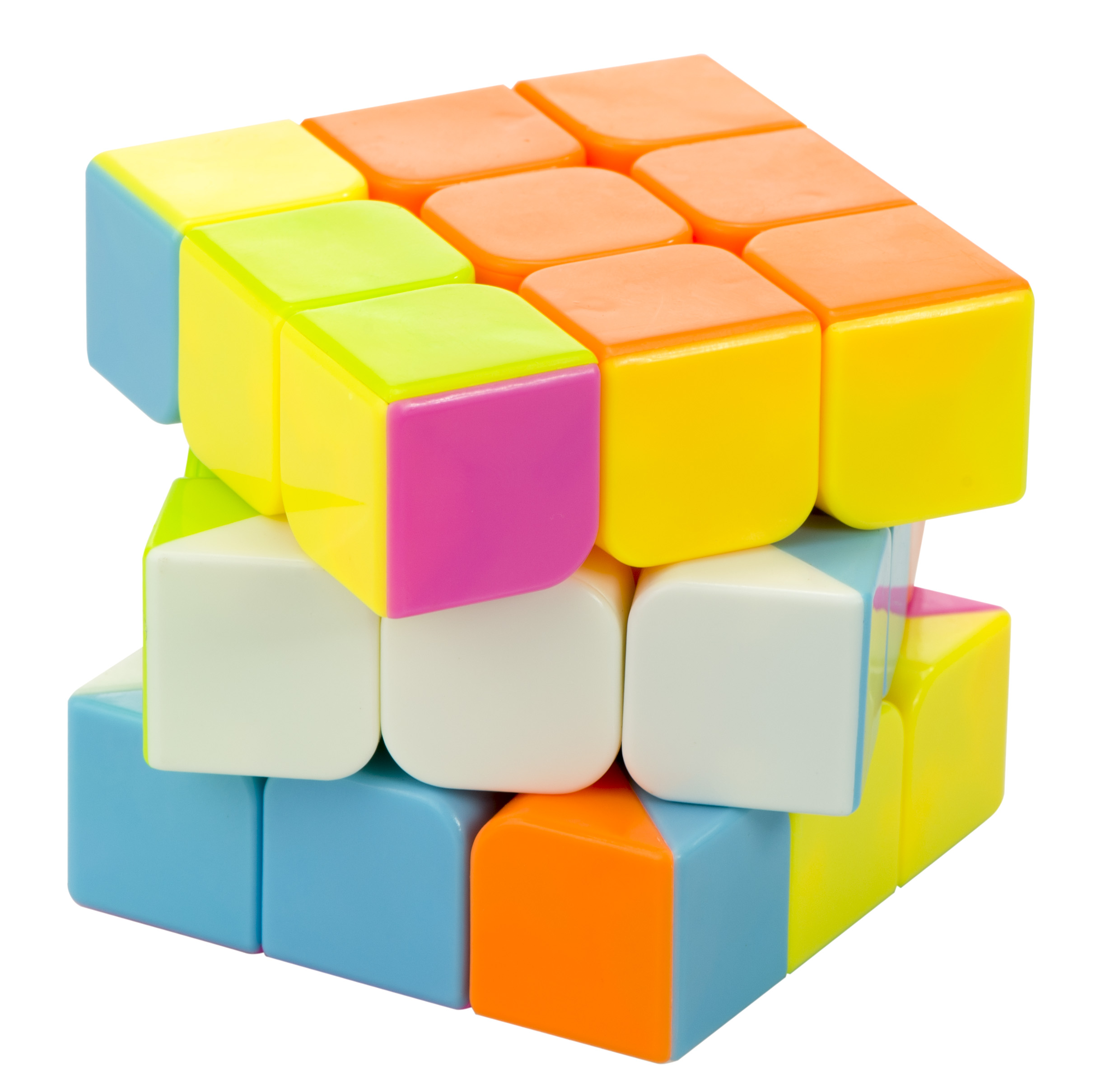 

Gra logiczna Kostka łamigłówka 3x3 neon 5,65cm