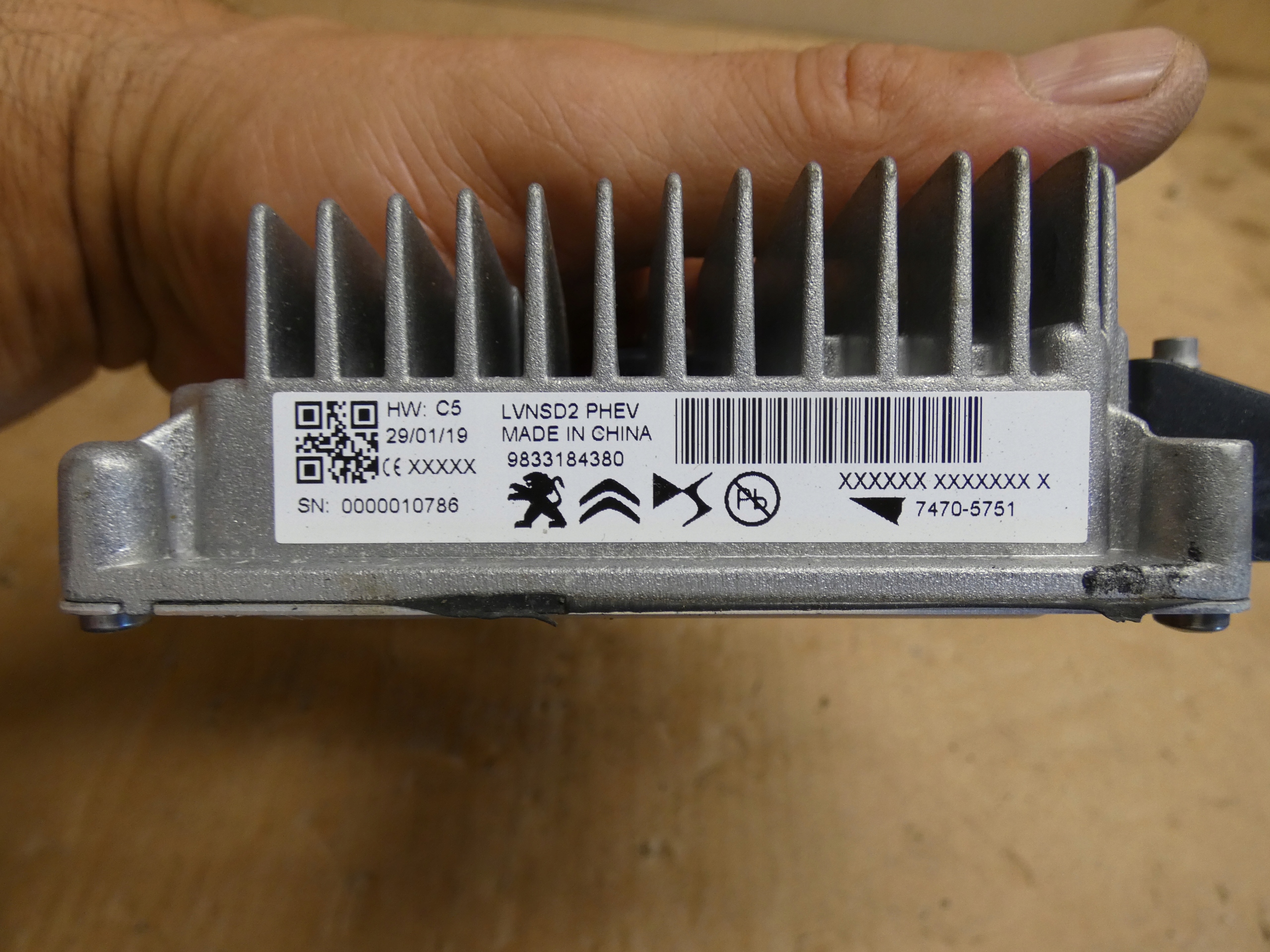 Opel Grandland X module control unit 1.6THP 9833184380
