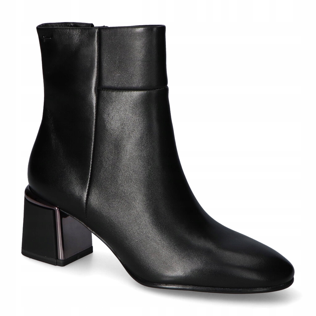 Černé kotníkové Kotníkové Boty Tamaris 1-25341-45/003 s celozrnným vzorem, velikost 40