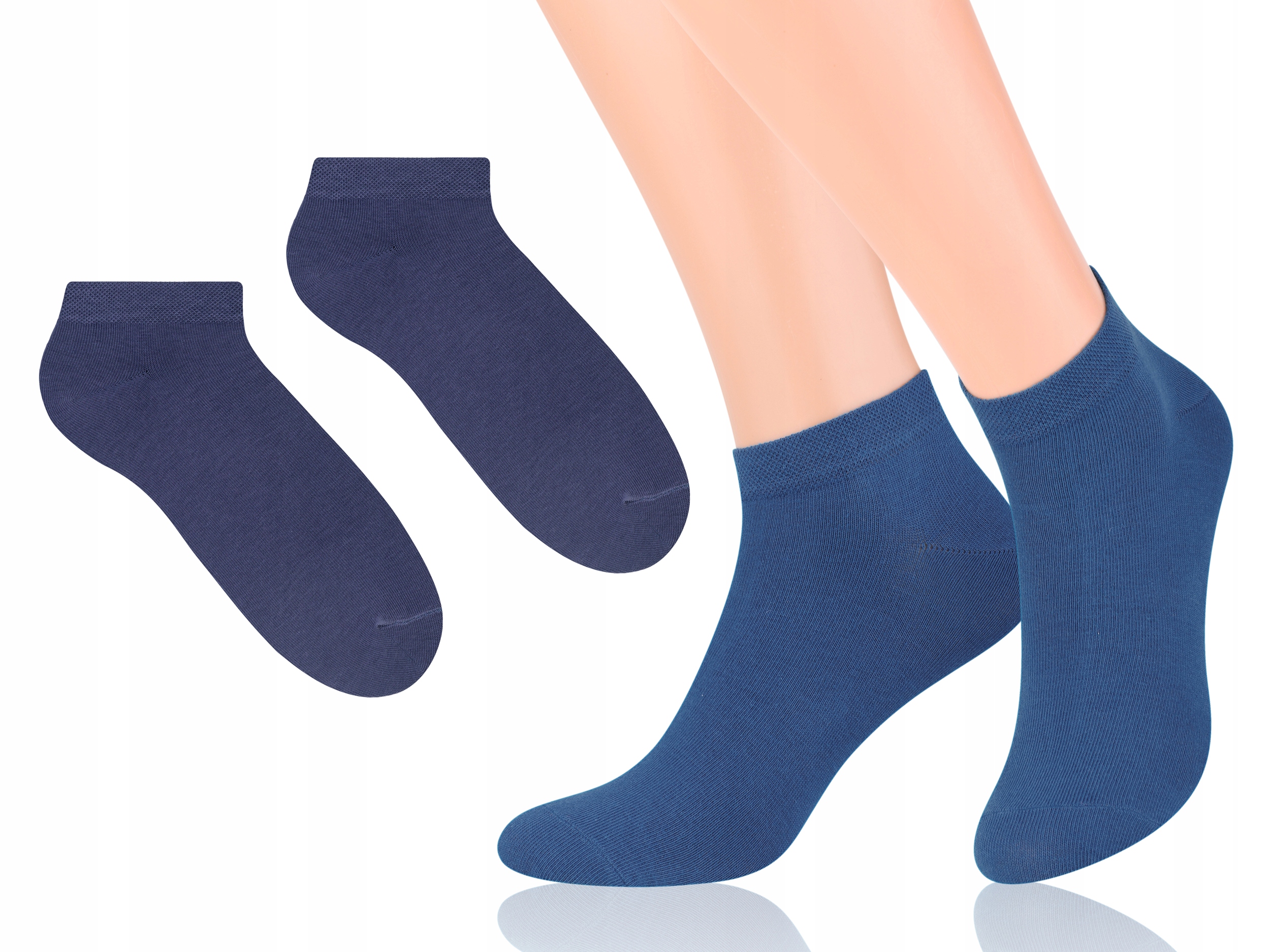 

Steven 045 Gładkie Stopki Bawełniane Jeans 41-43