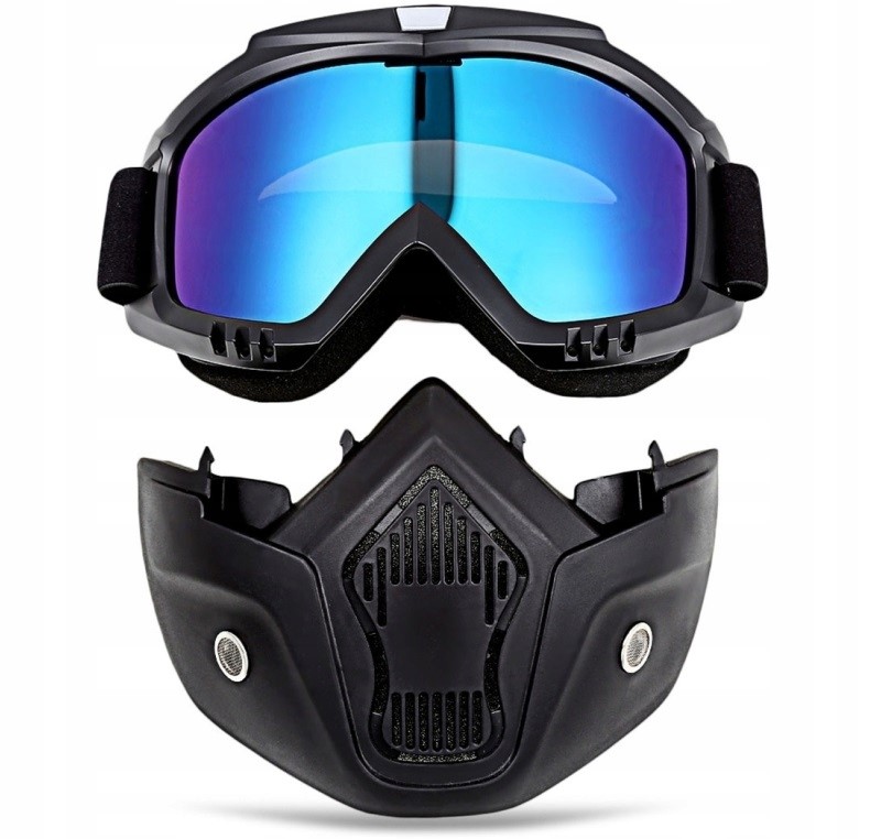 MASKA GOGLE OKULARY SNOWBOARD NARTY CROSS MOTOCYKL AIRSOFT LASER REGULOWANA Producent Krzymark