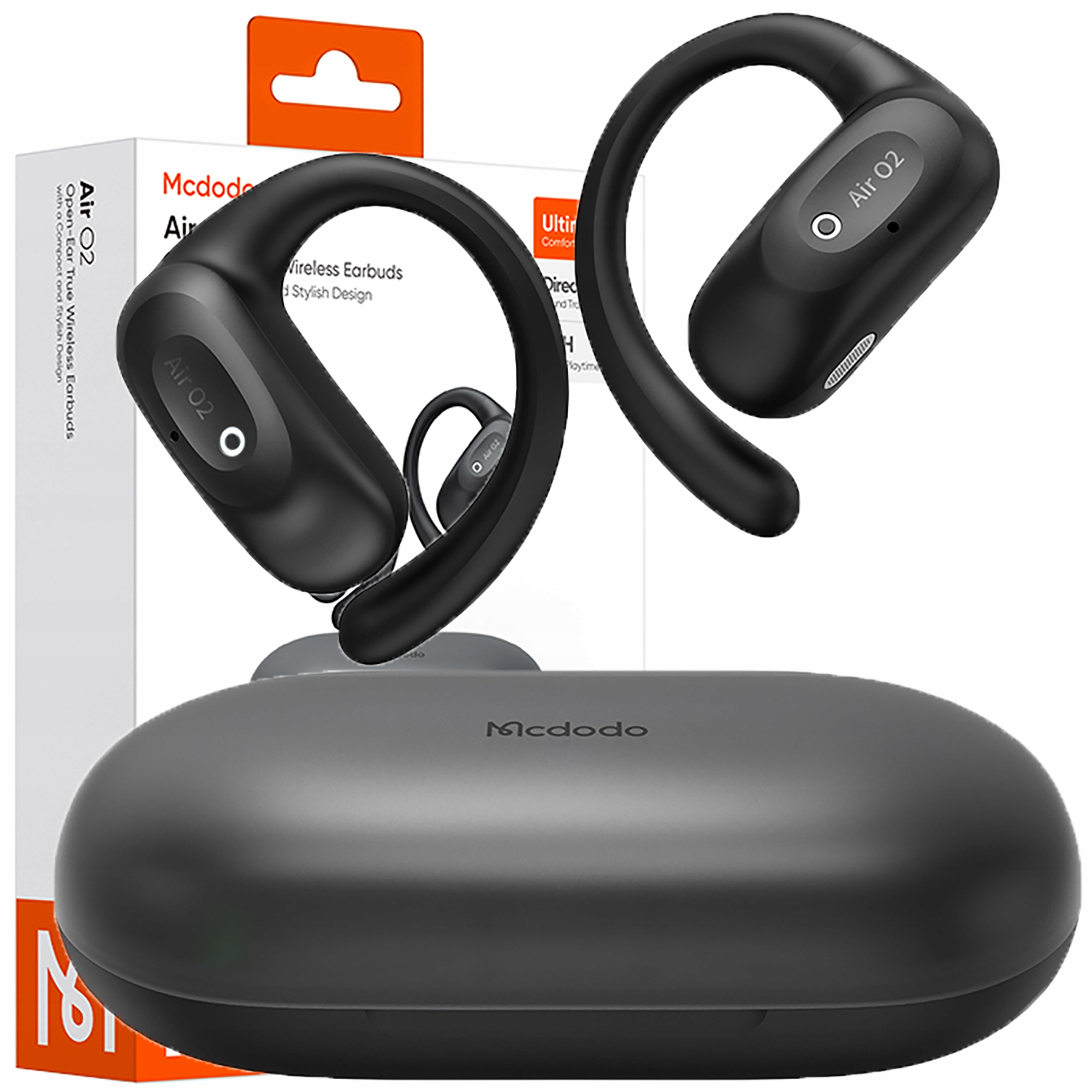 Mcdodo Bezdrátová Sluchátka Do Uší Bluetooth 5.4 S Mikrofonem Pouzdro Clip