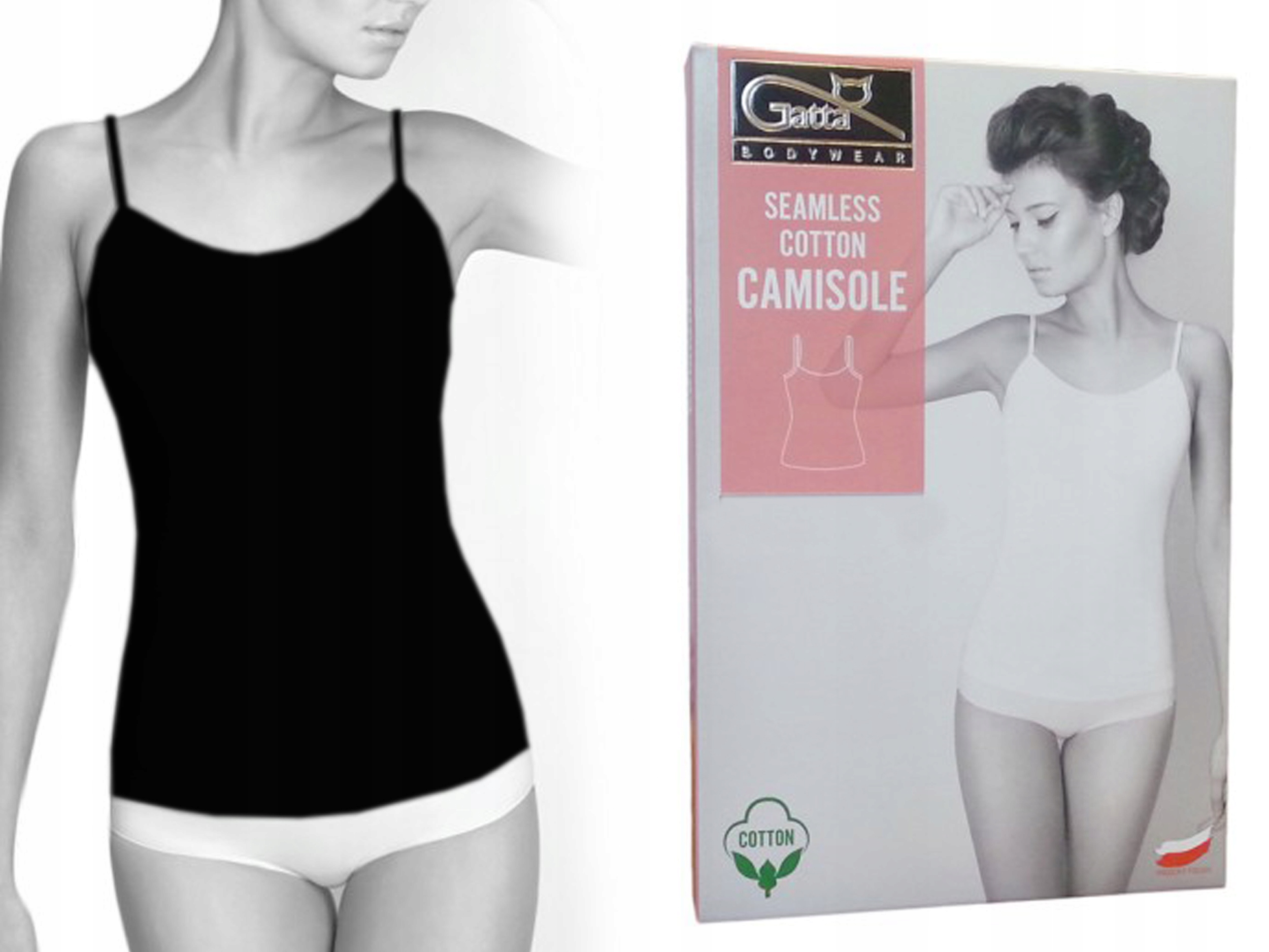 

Koszulka Gatta Camisole Seamless Cotton czarna XXL