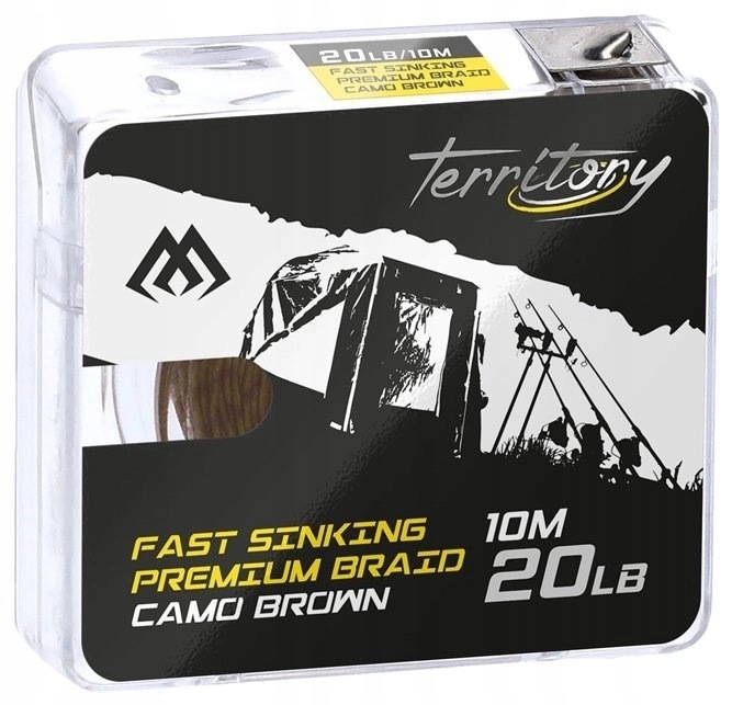 Plecionka przyponowa Mikado Fast Sinking Premium Braid Camo brown20lb 10m