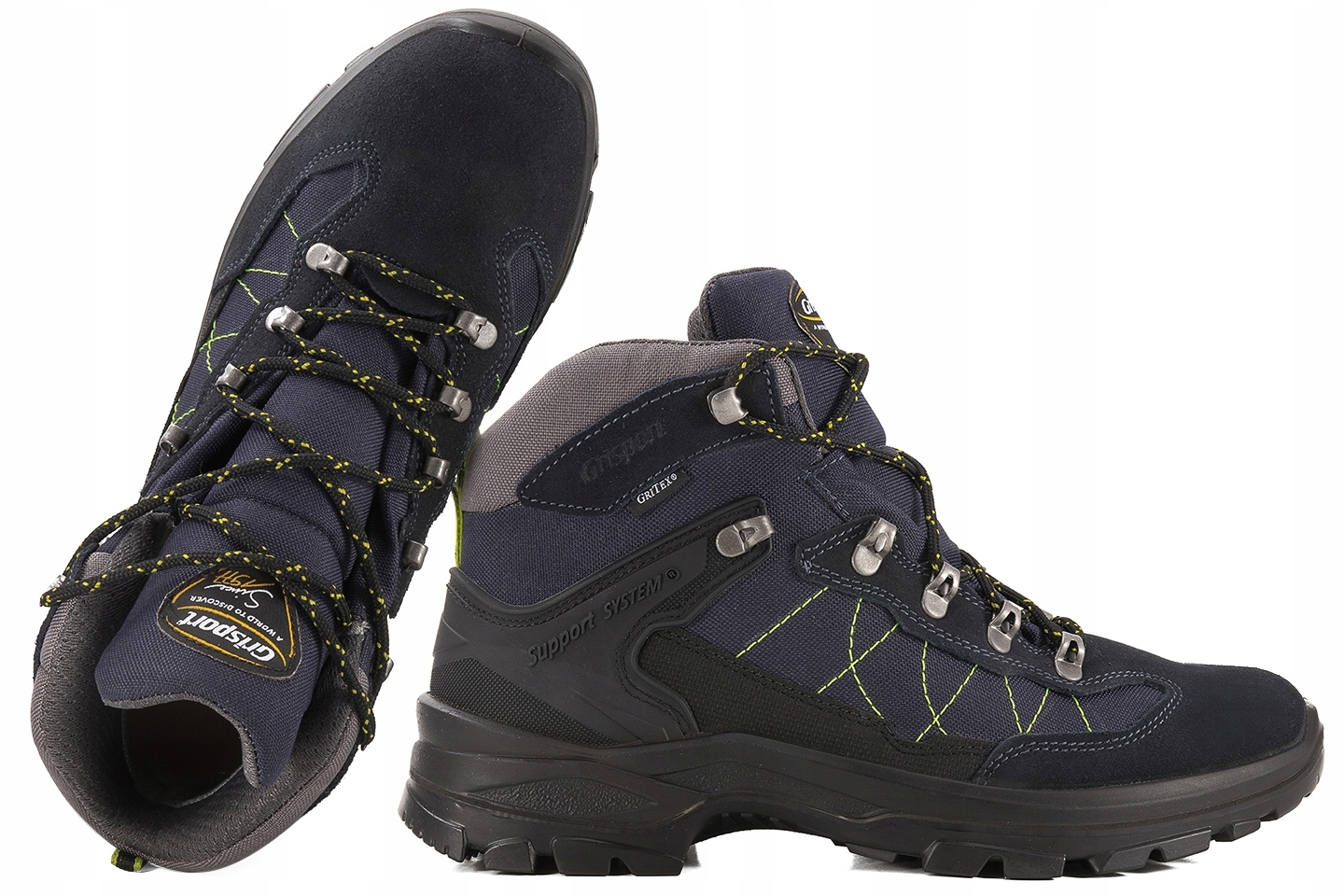 Grisport 14510S56G Vysoké Trekové Boty Membrána Pu Kůže Tmavě modrá 44