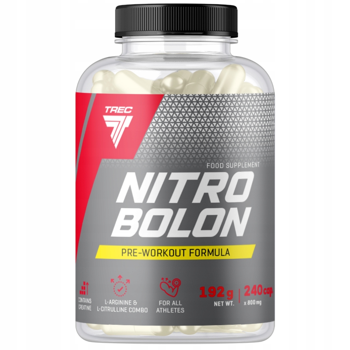 Trec Nitrobolon 240 kapslí Citrulin Kreatin Aakg Kreatin Stack
