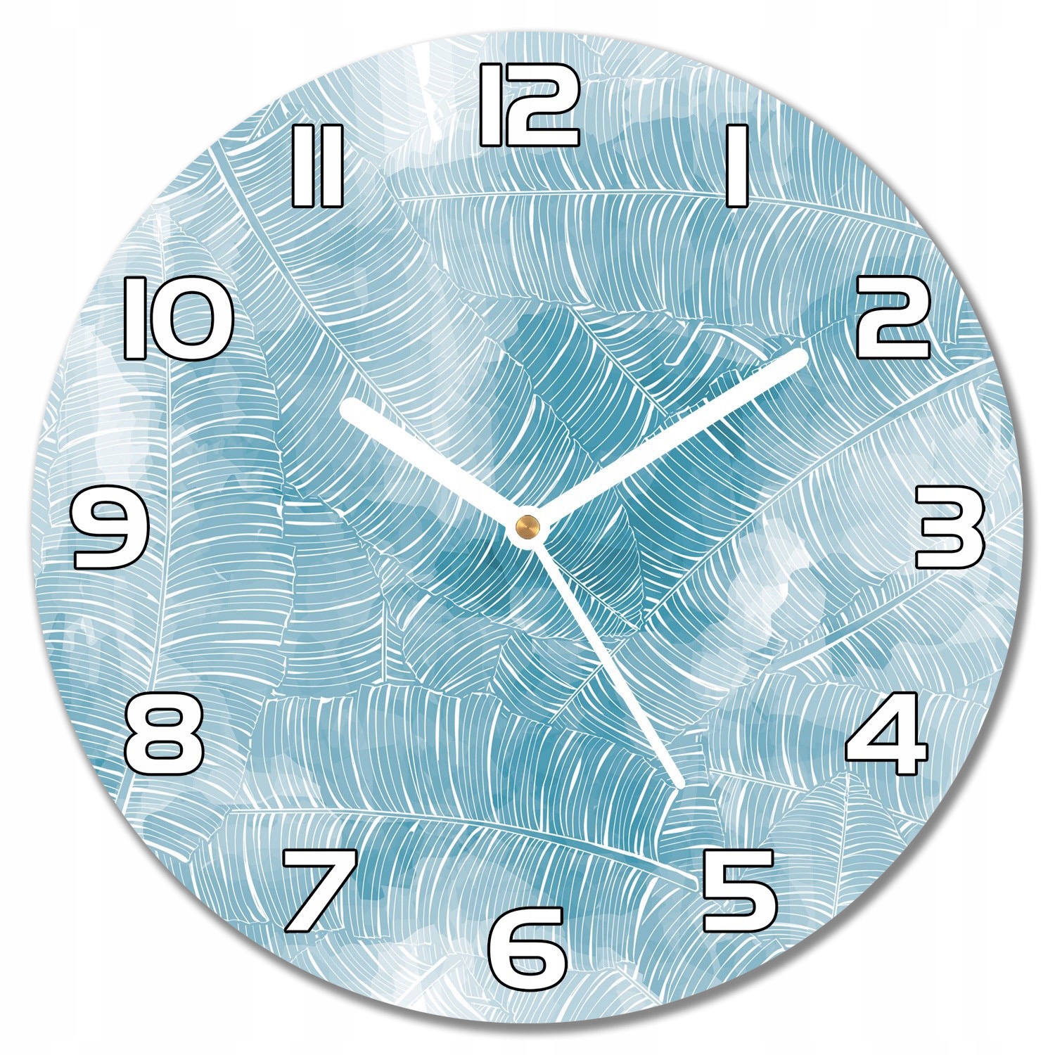 

Nowoczesny wiszący zegar Tropikalny wzór f30 cm