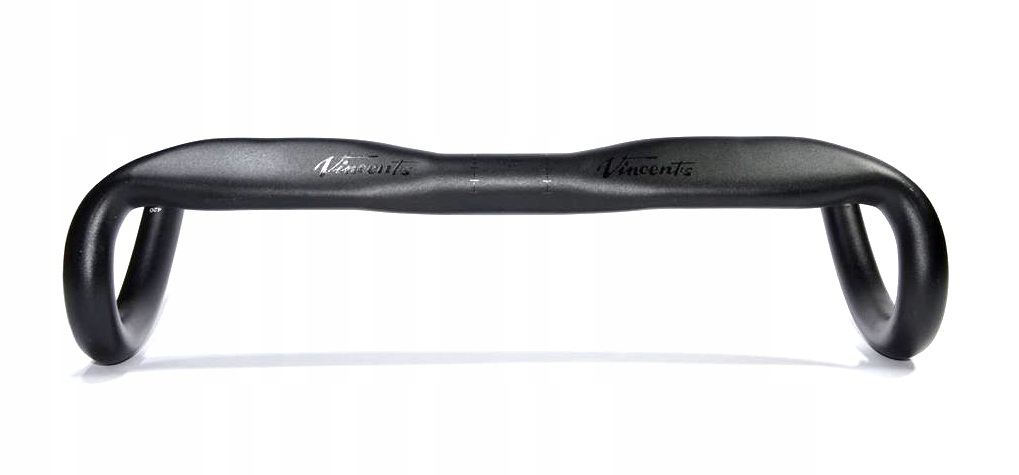Kierownica rowerowa szosowa Vincents aero płaska 42 cm 31,8 czarna 420 mm