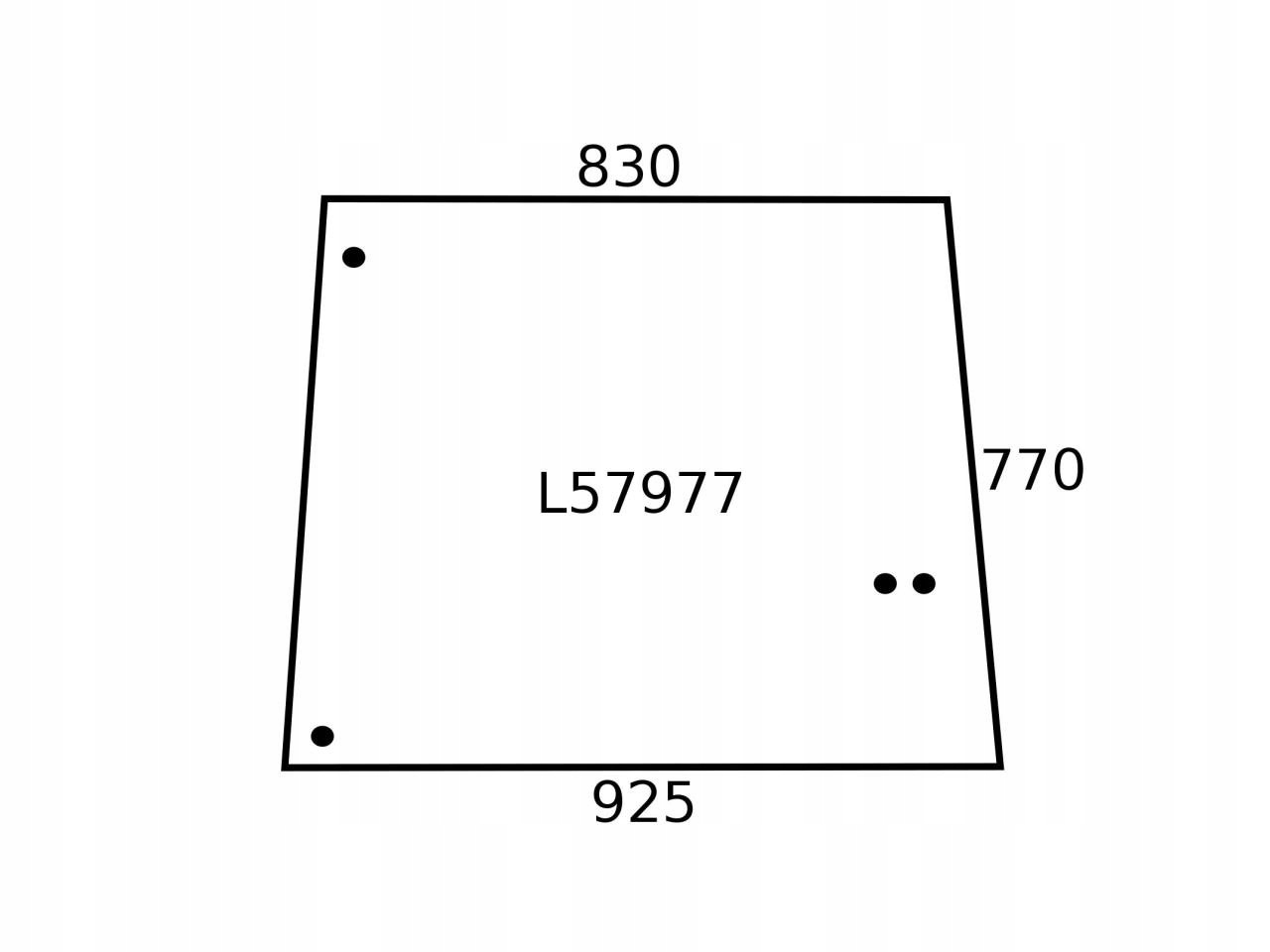 SZYBA BOCZNA JOHN DEERE L57977