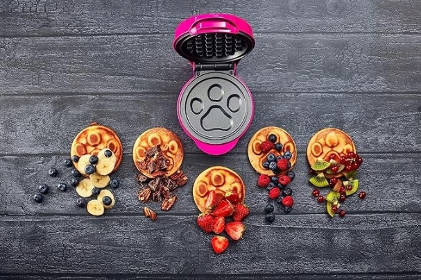 GOFROWNICA BESTRON PSI PATROL RÓŻOWA RÓŻ 550W ŁAPA PSA CHASE WAFLE GOFRÓW Kształt gofrów inny