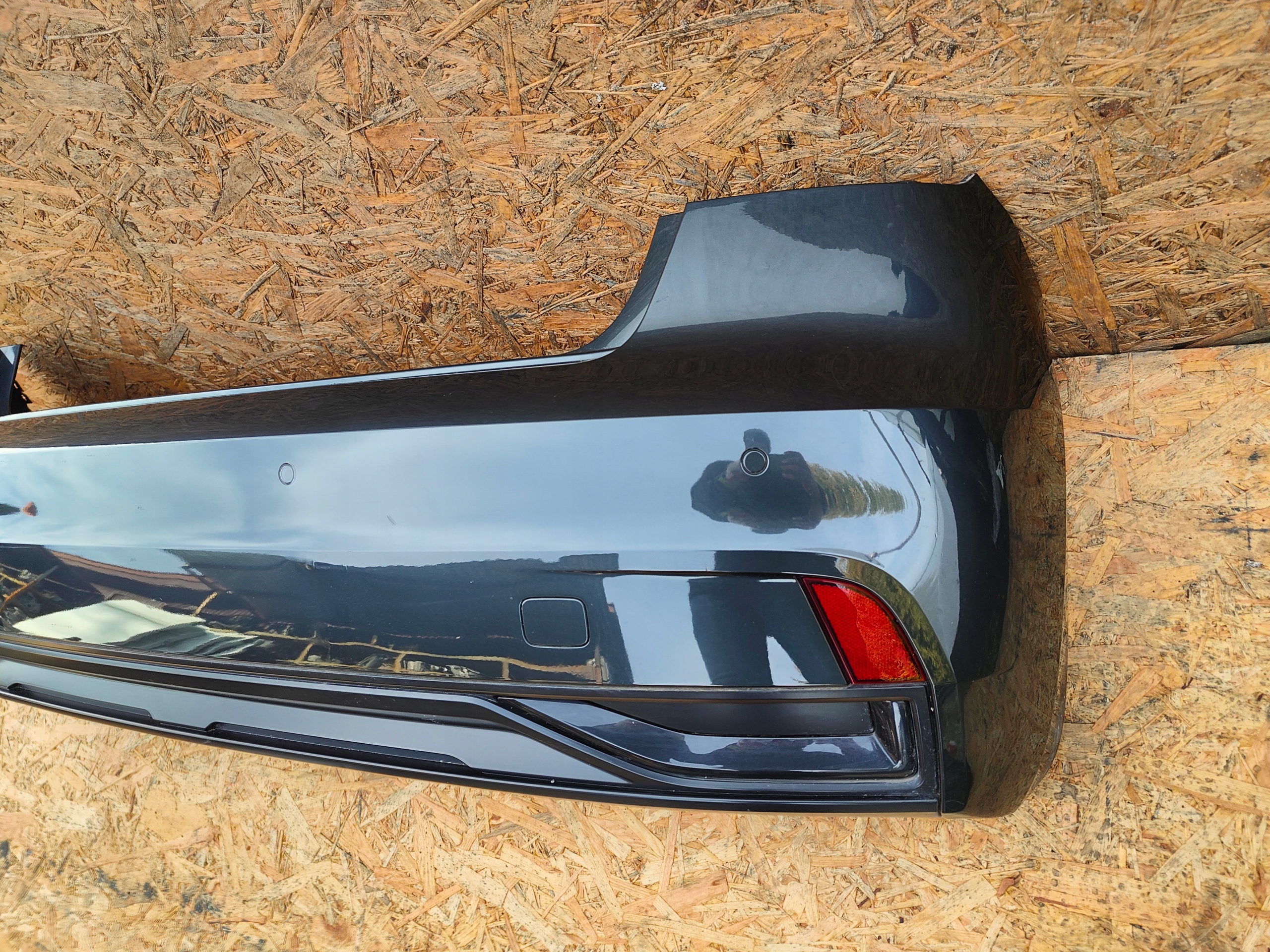 bumper rear rear part complete AUDI A1 82A 4xPDC LX7L