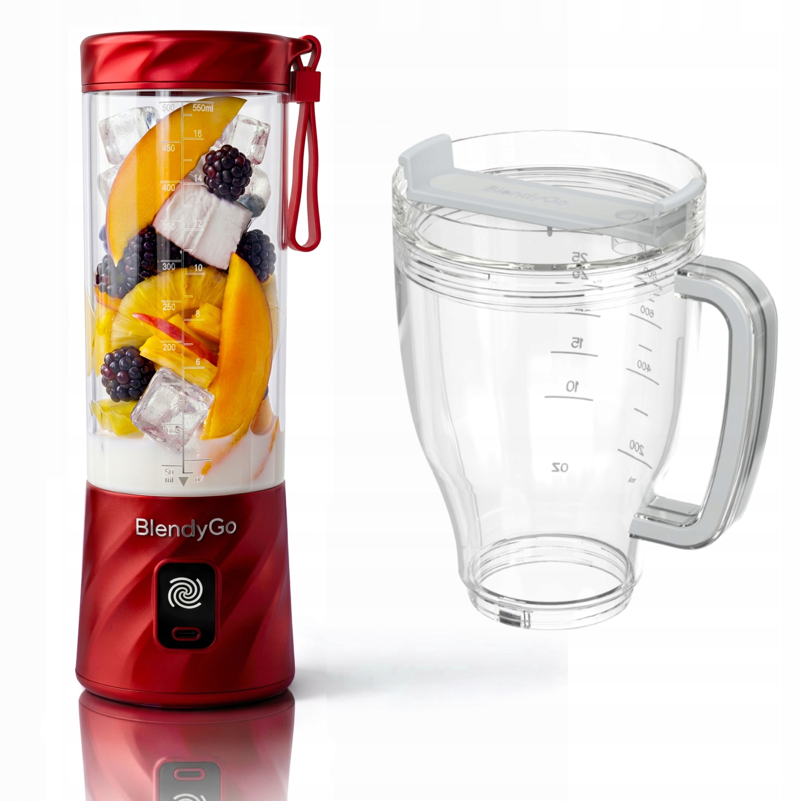 Blender kielichowy BlendyGo 3 bezprzewodowy Kielich XL do Picia 1L
