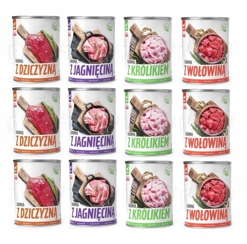 Krmivo mokré pro psy Tuf Tuf levné krmivo pro psy v konzervě 12x800g MIX Chutí