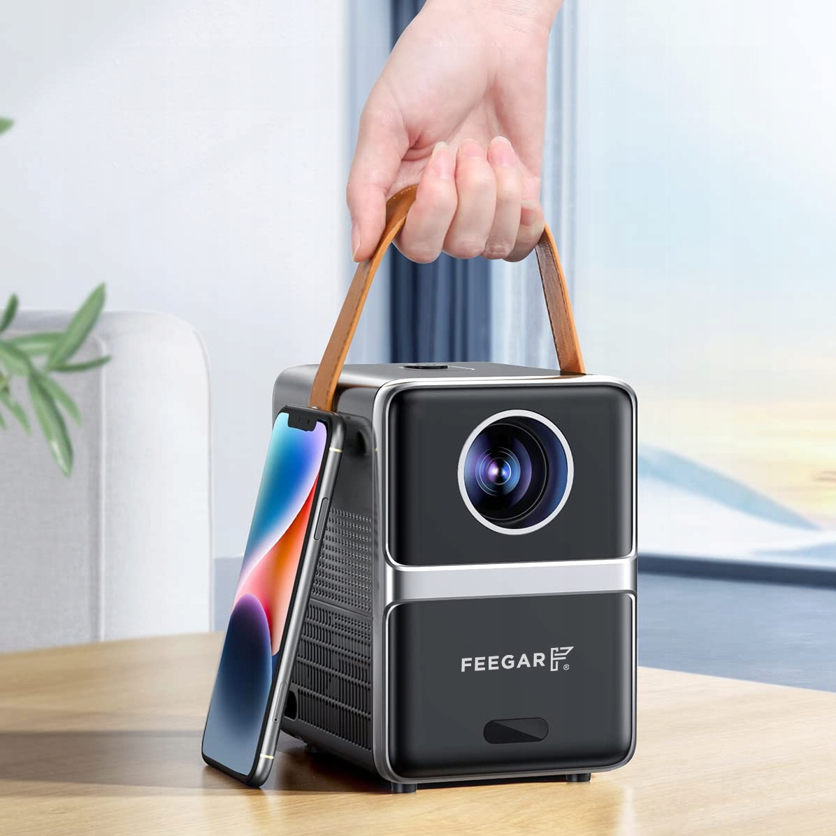 RZUTNIK Mini PROJEKTOR LED PRZENOŚNY Feegar SHOW WiFi 5G Bluetooth USB HDMI Kod producenta 5904610880302