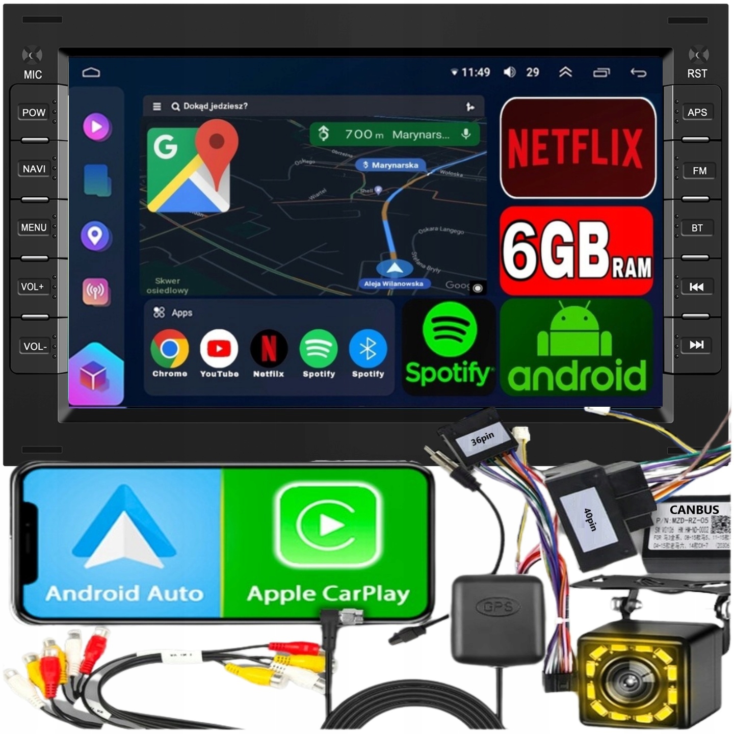 Radio pro Volkswagen Vw Passat B5 Polo Bora MK3 MK4 Golf T4 T5 Seat Leon