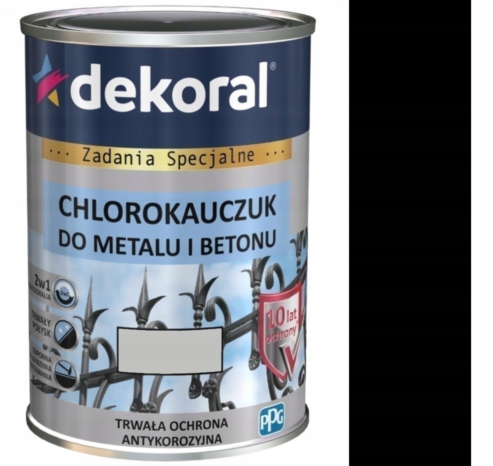 

Dekoral Chlorokauczuk Strong 0,9L Czarny Ral 9005