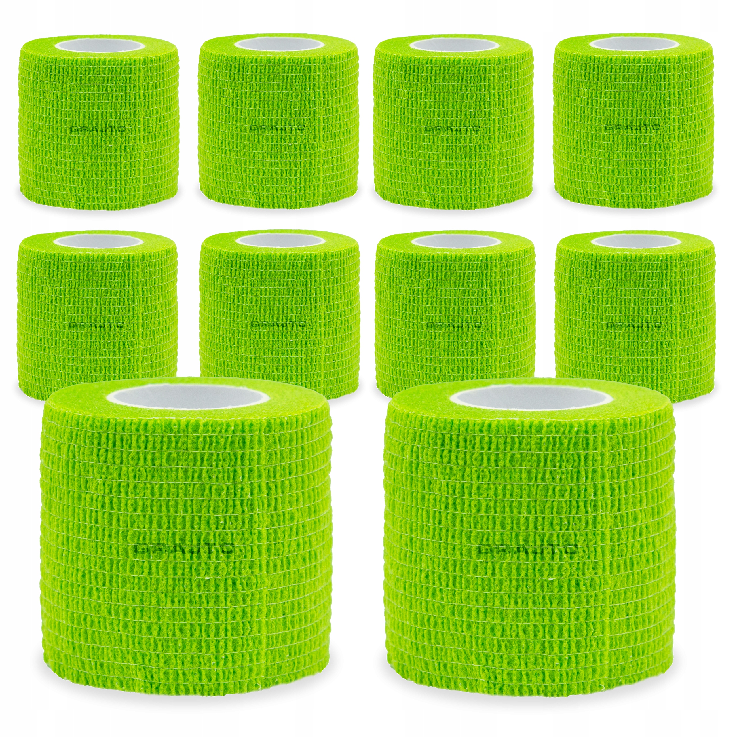 10x Bandaż Kohezyjny Samoprzylepny Taśma Do Getr Zielona 5cm x 4,5m