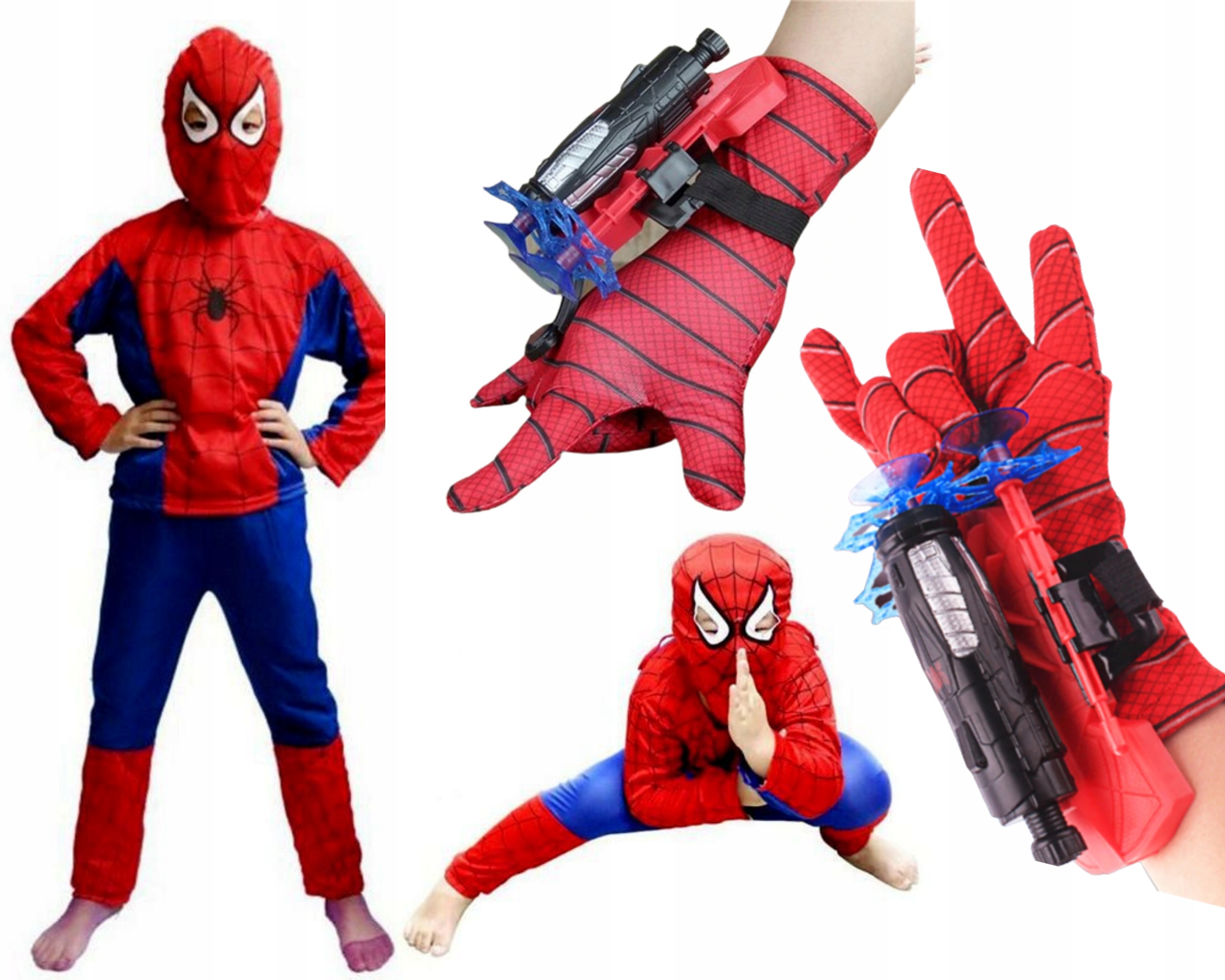 

Strój Spiderman Wyrzutnia Rękawica Maska 110 116