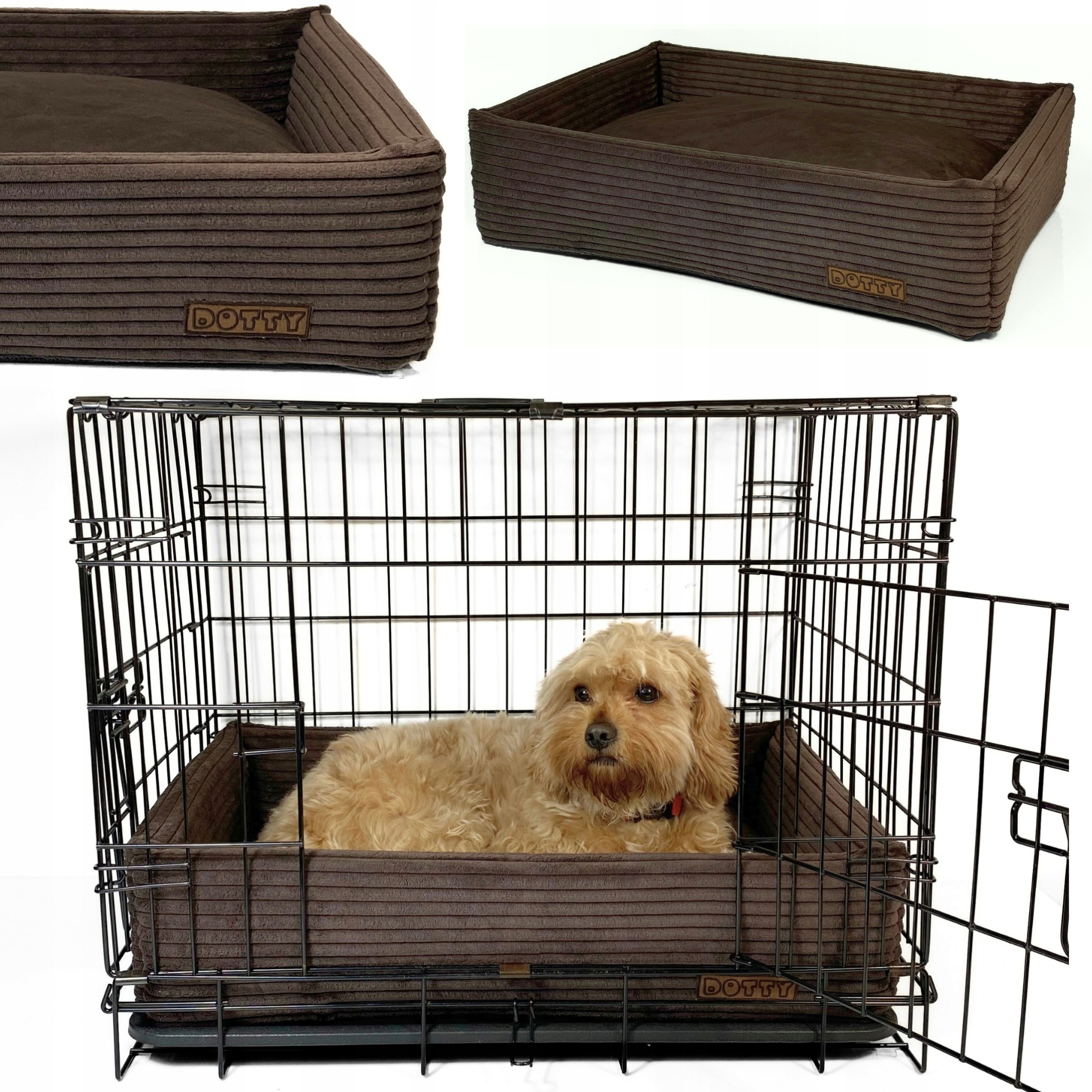 Pelíšek do klece pro psa poduška potah do přepravky 90x65