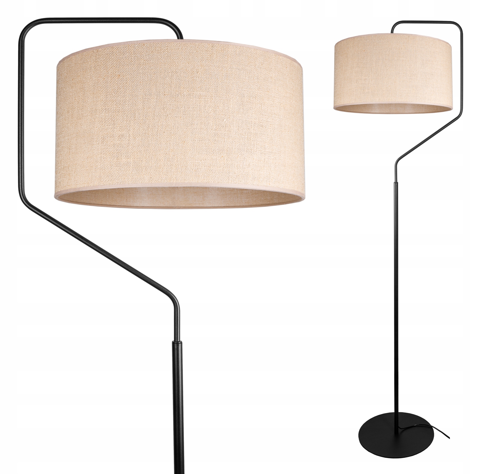 

Nowoczesna Lampa Stojąca Podłogowa Abażur Boho Led
