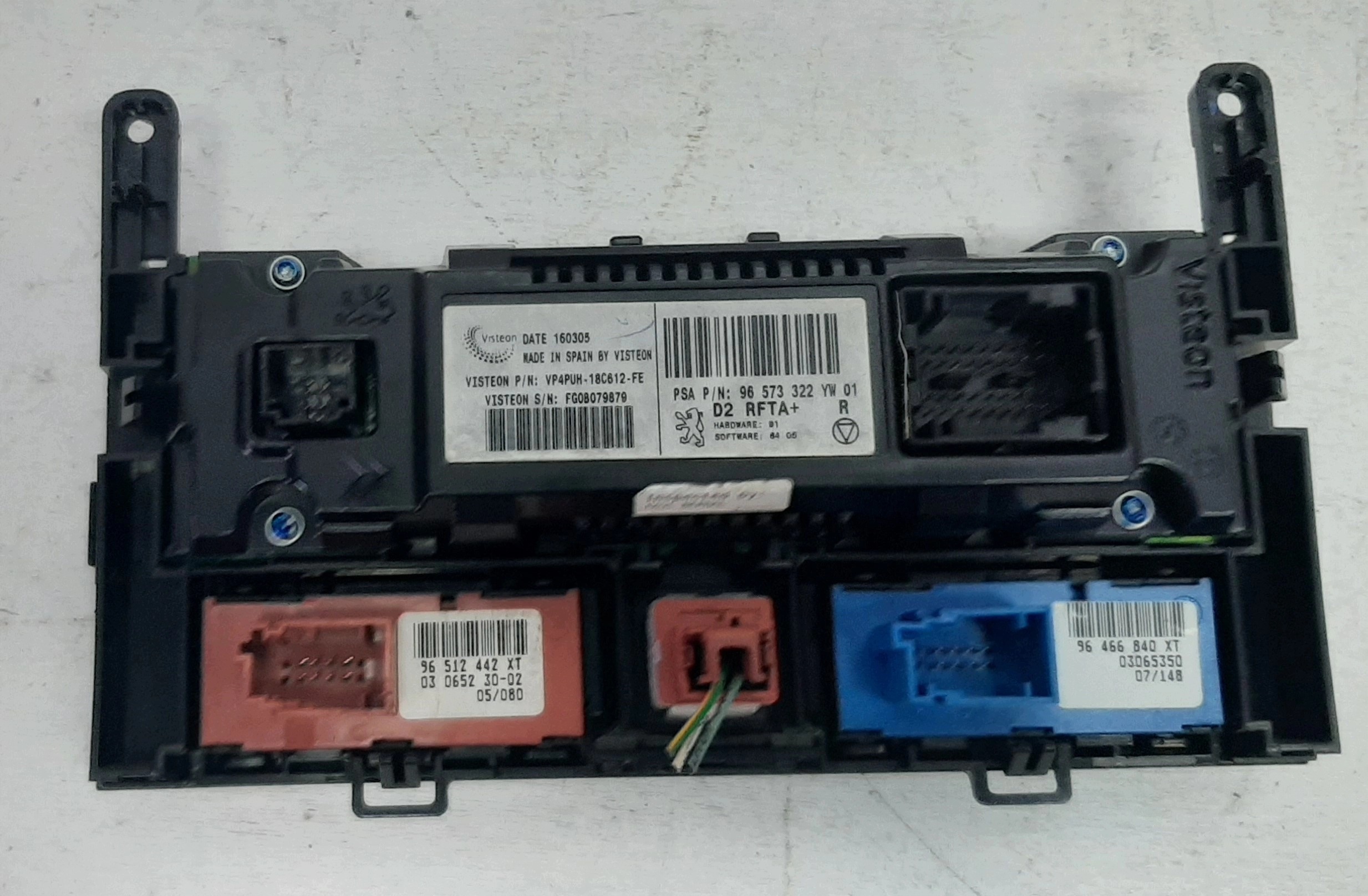 PEUGEOT 406 407 PANEL Bedienteil klimaanlage OE 96573322