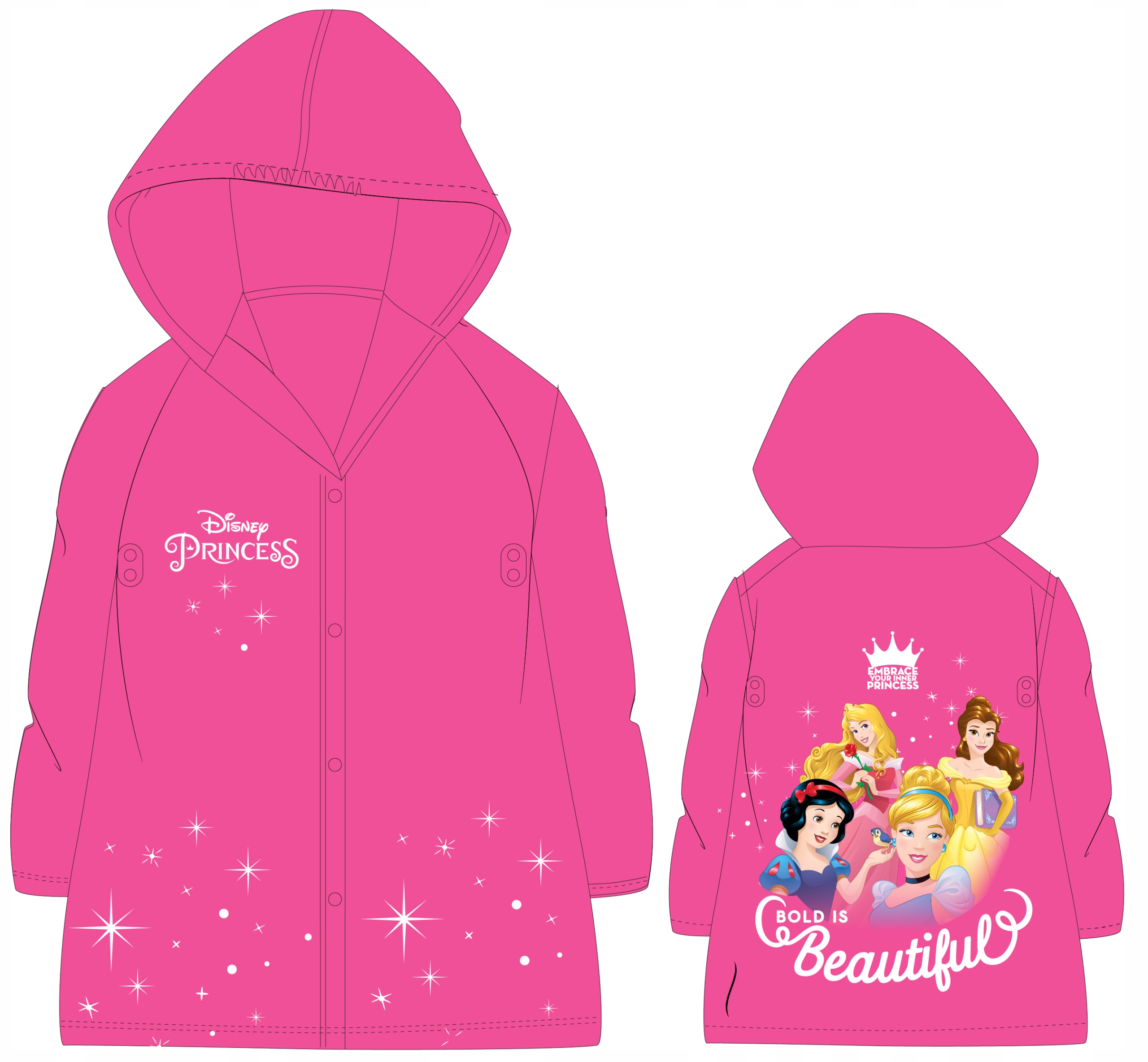 PELERYNA PRZECIWDESZCZOWA DISNEY PRINCESS 122/128