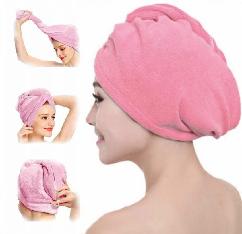 

Ręcznik na głowę turban do włosów szybkoschnący