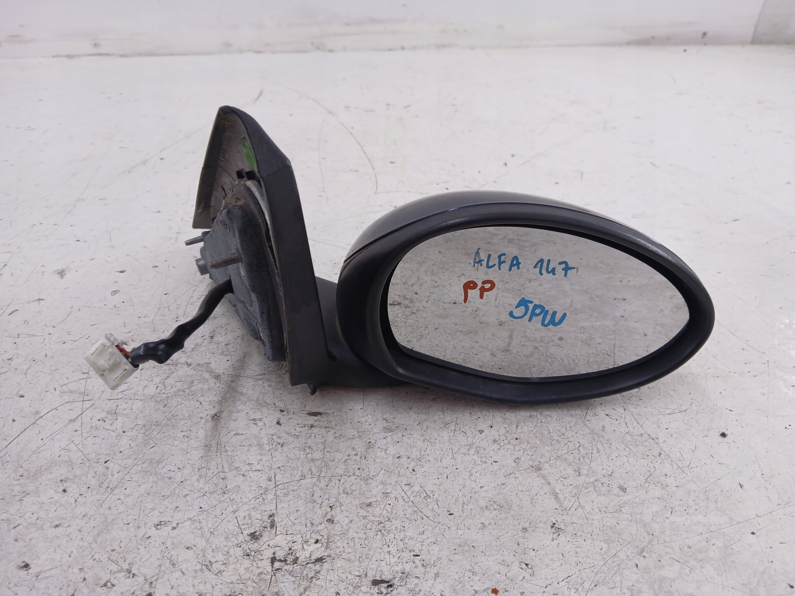 ALFA ROMEO 147 mirror right 5 PIN blue