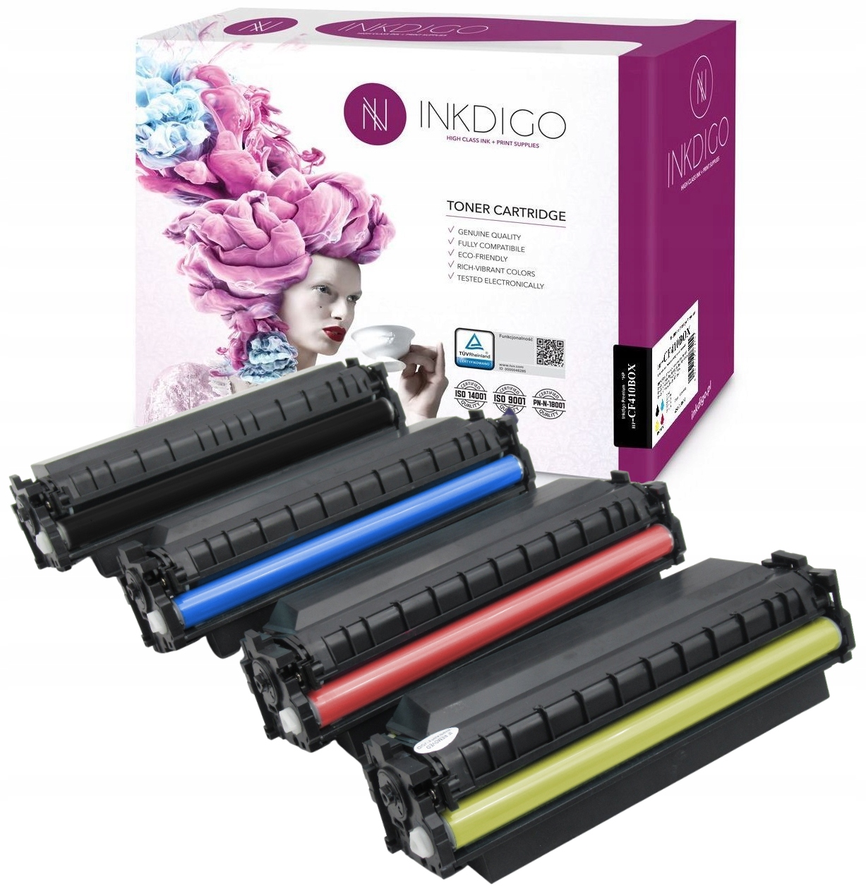 

4x Toner Do Hp 410X M452dn M452dw M477fdn M477fdw