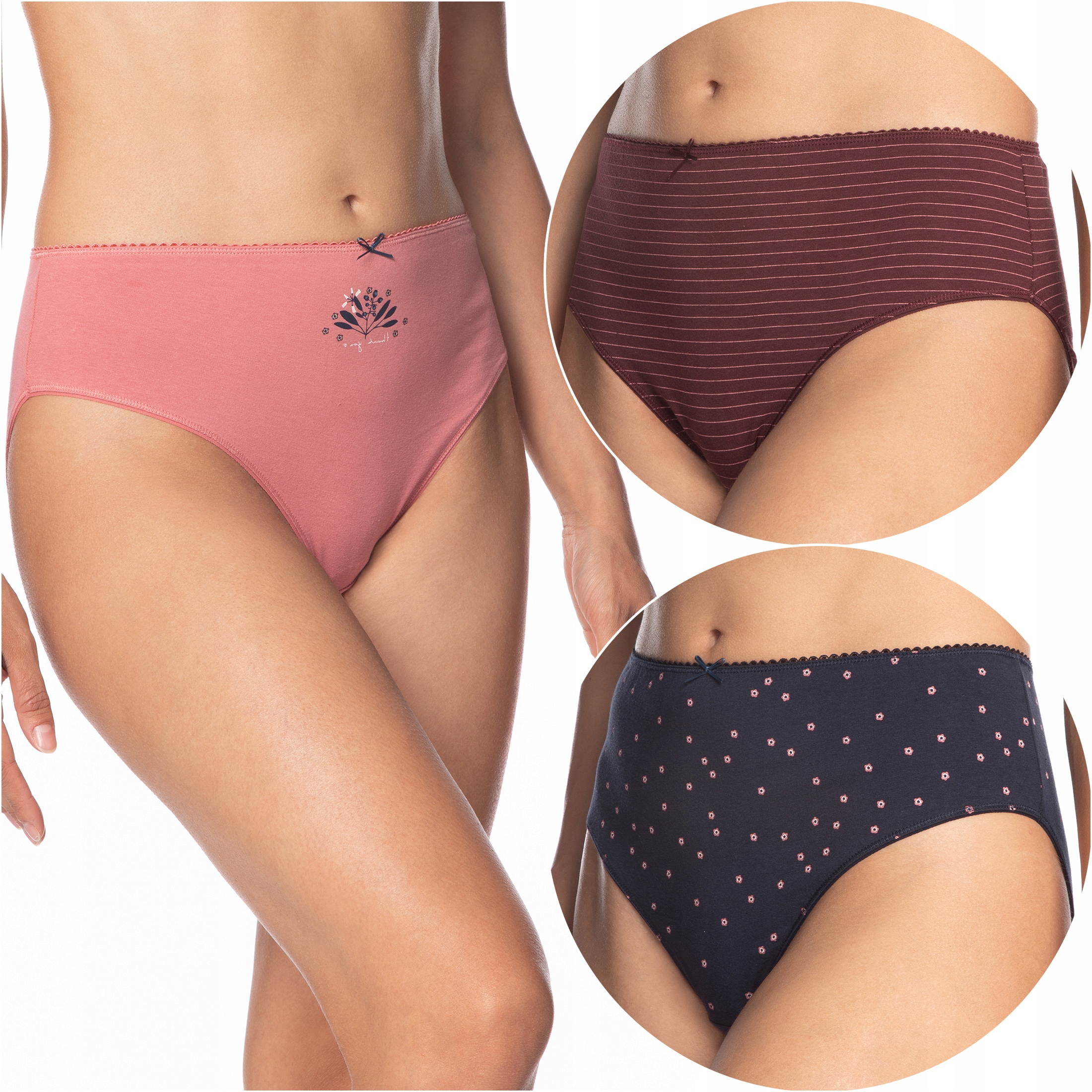 

Majtki damskie Figi bikini 3-PAK Lama 123BI-42 S