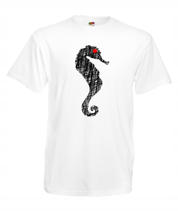 

S Koszulka Męska Konik Morski Koń Seahorse Ryba