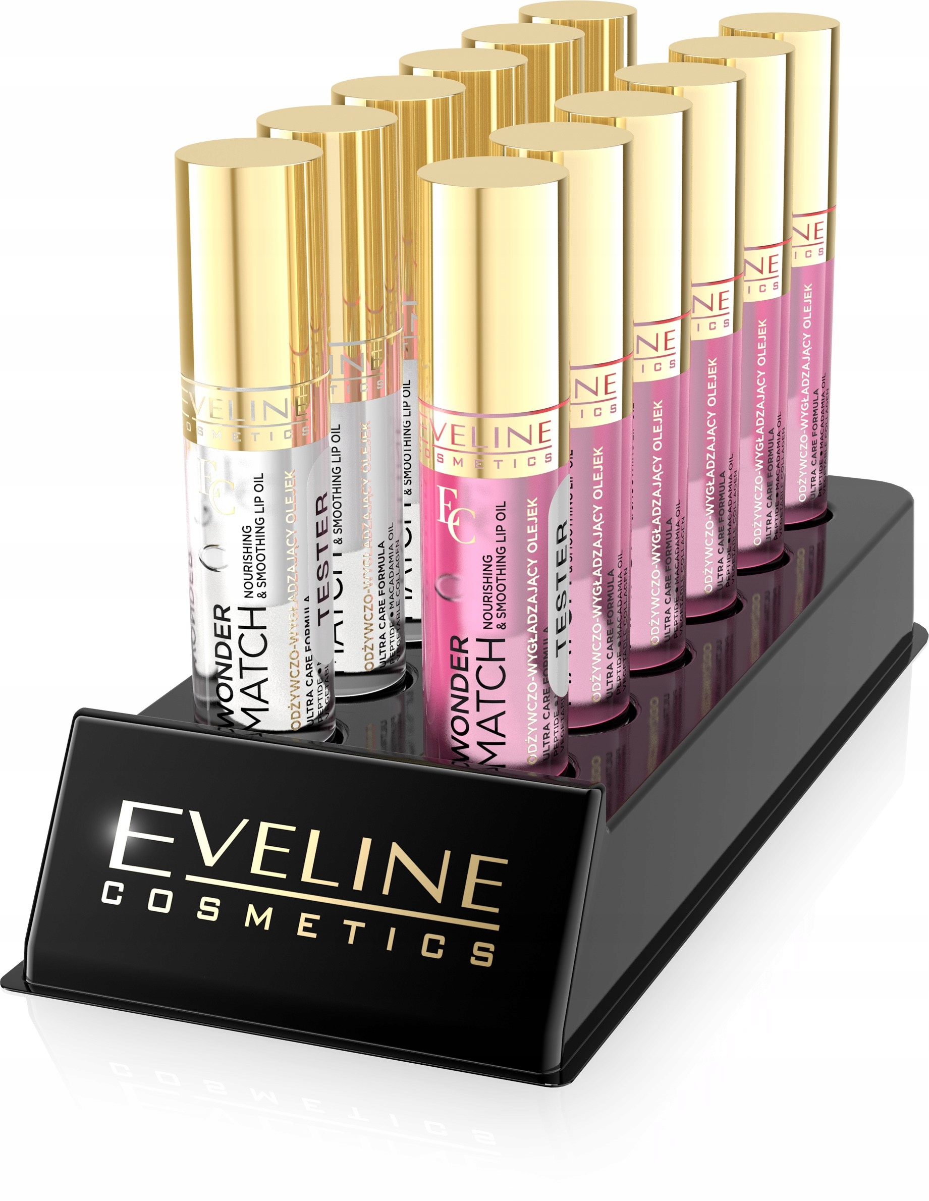 Eveline Sada 3703 Transparentní olej na rty Wonder Match 10/2