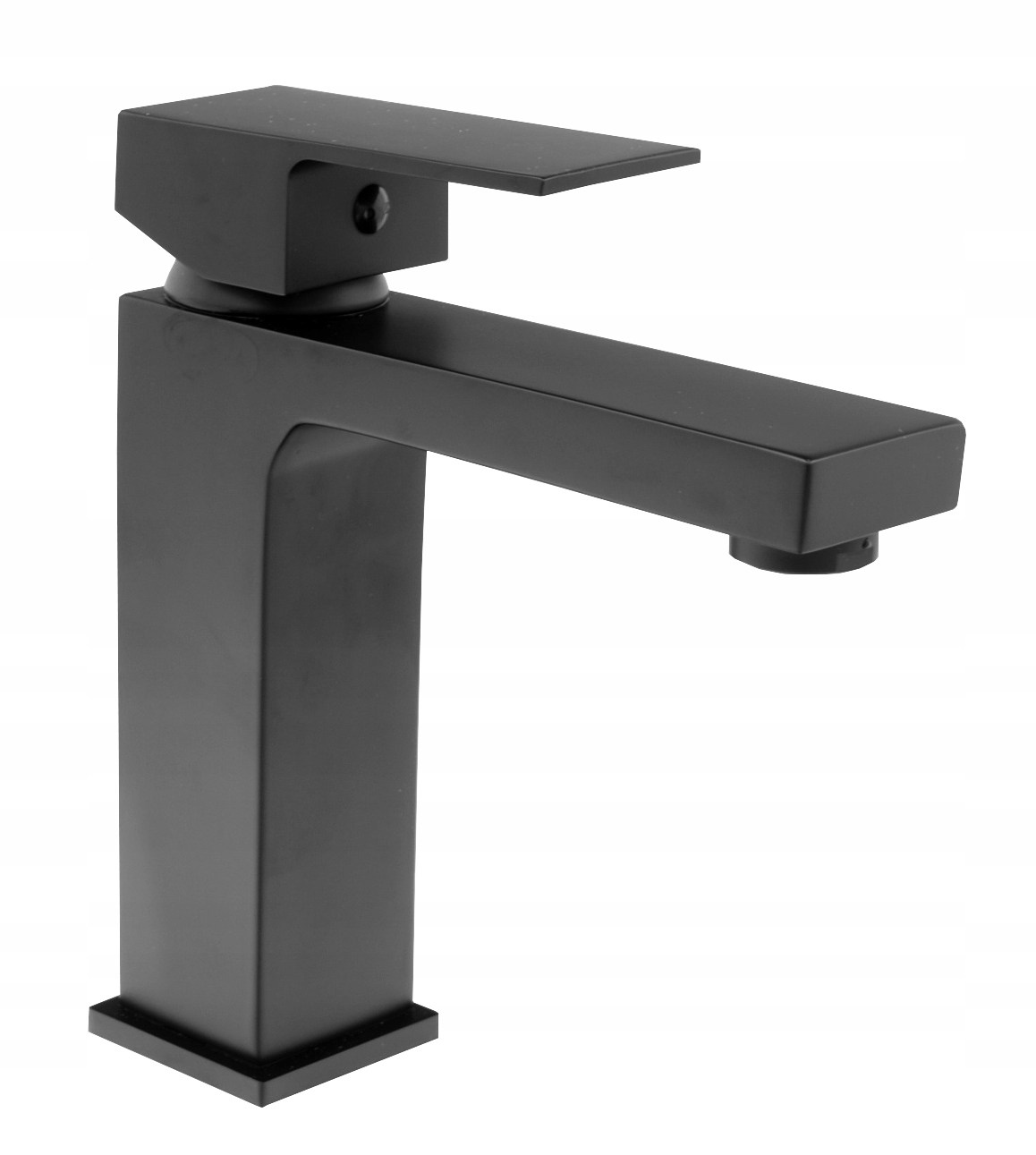 Cube Čierna Umývadlová Batéria, Štvorcový Kohútik