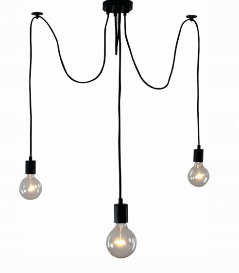 

Lampa sufitowa Wisząca żyrandol Pająk Loft E27 Led