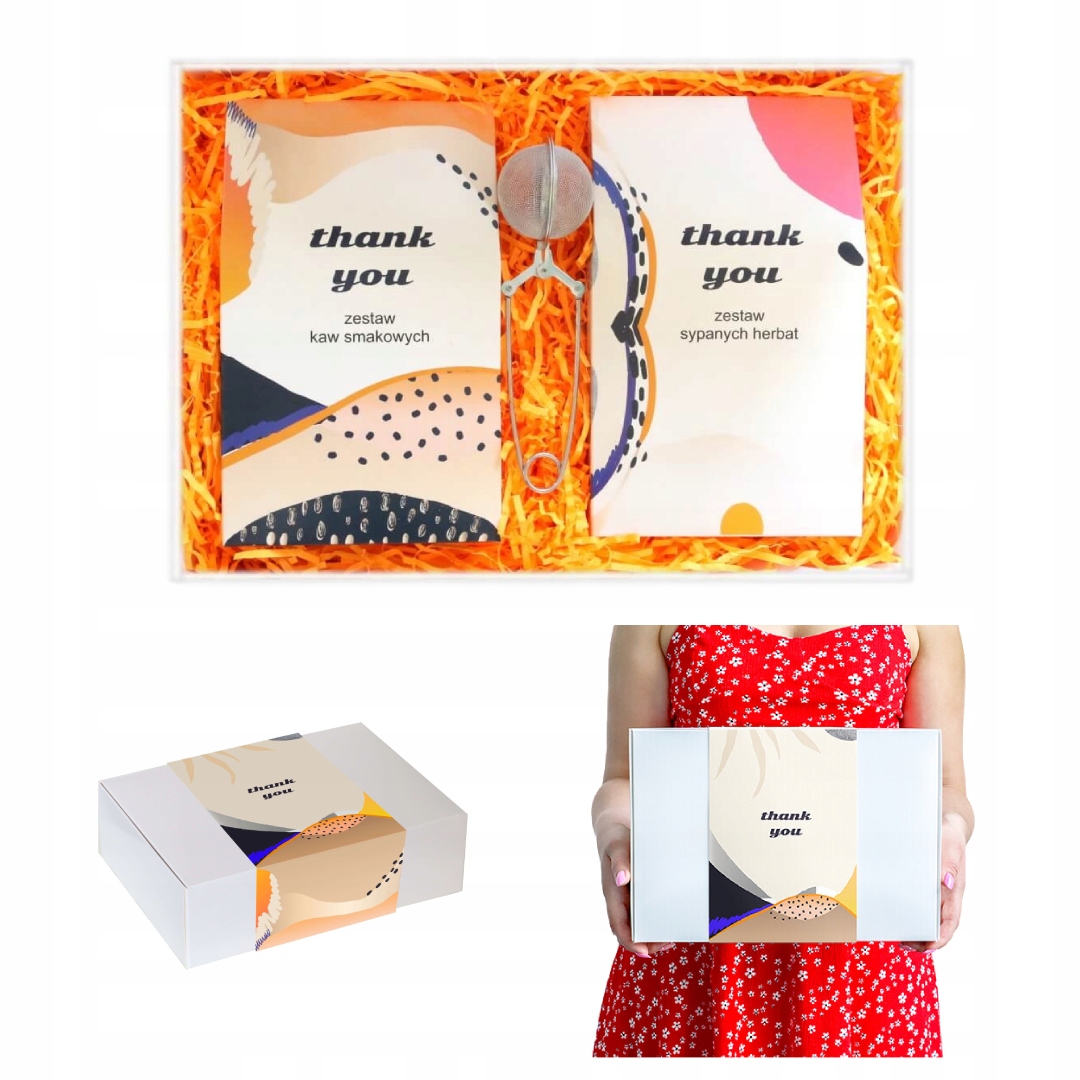 Levně Box Thank You čaj ochucený sypanou listovou káva nerezový spařovač
