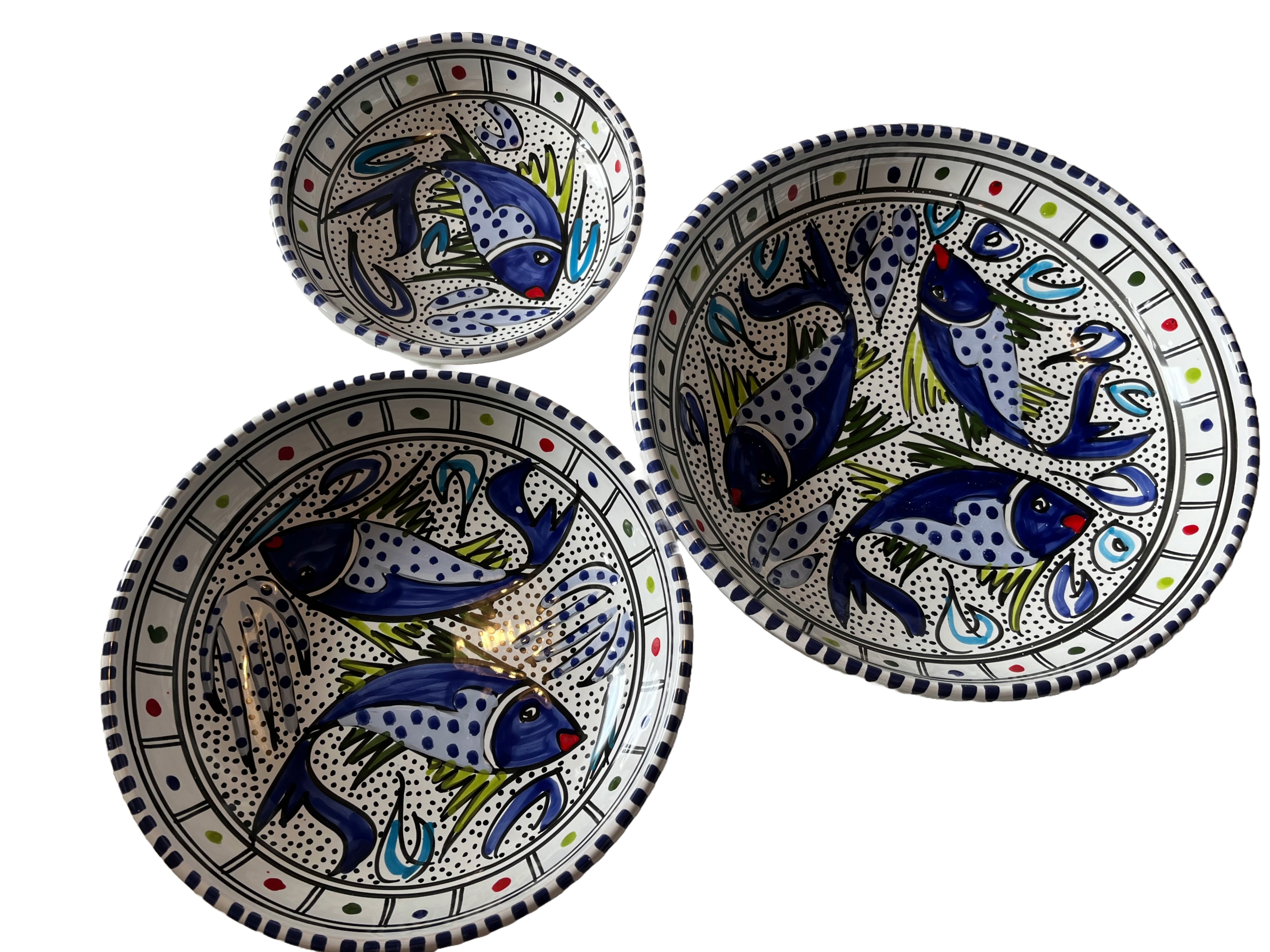 Sada 3 Keramických Misek @maroko@ @tunisia@ @orient@