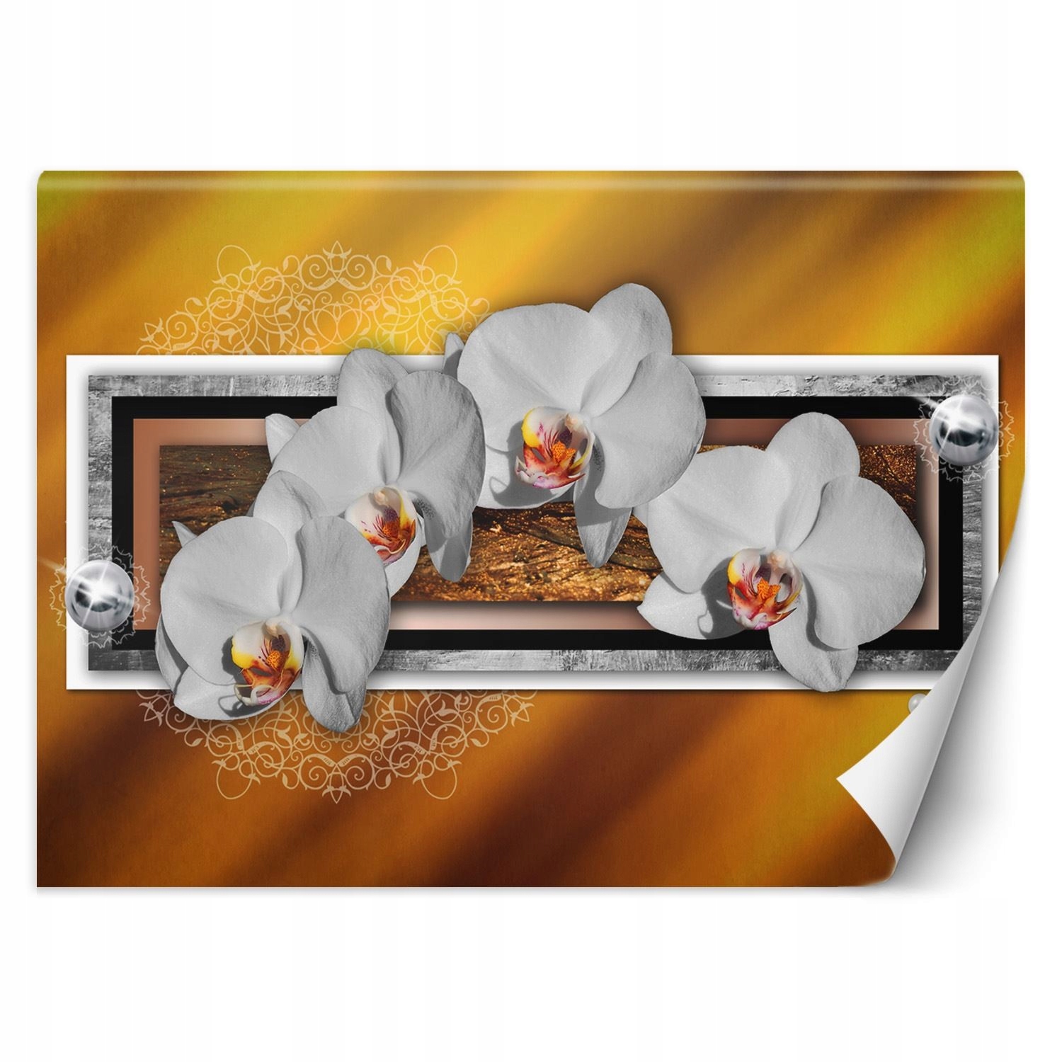 Fototapeta, Geometrie a orchidej 200x140