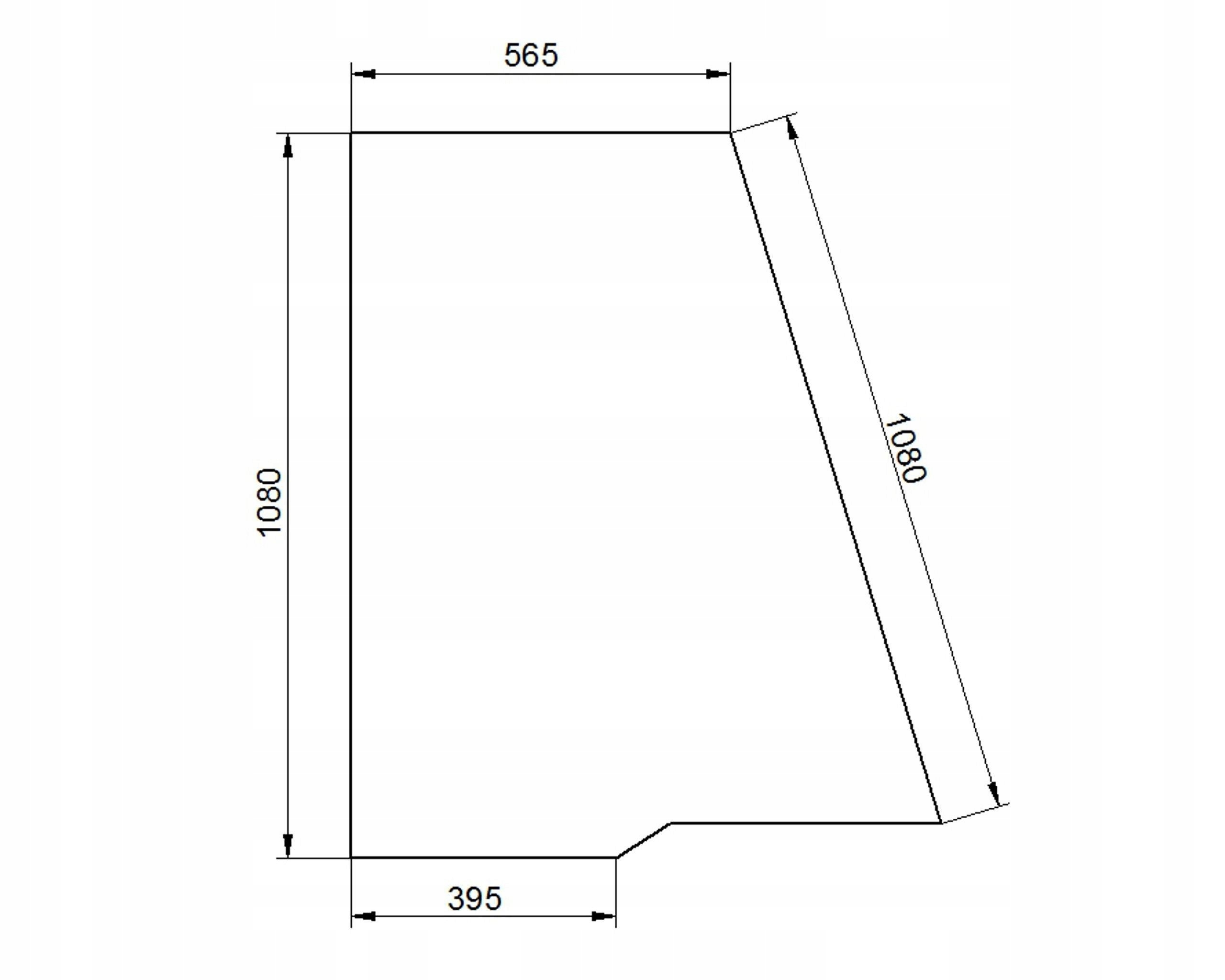sklo Jcb dveře horní bezbarvé 827/30566 82730567