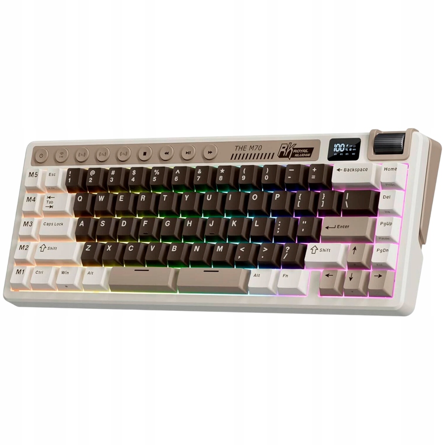 ROYAL KLUDGE RK M70 Mocha Grey Gaming Keyboard Cream switch — 4