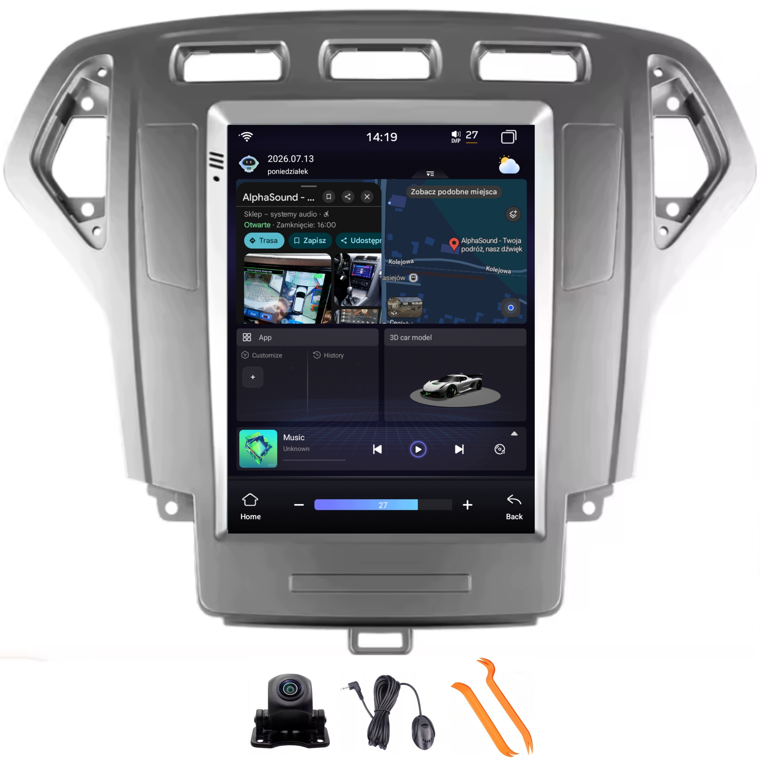 Radio Android Navigácia Ford Mondeo MK4 07-10 8/256GB Lte 4G CarPlay Gps