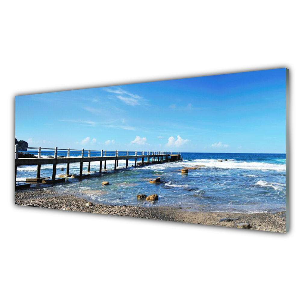 

Fotoobraz z grafiką 125x50 Ocean Plaża Krajobraz